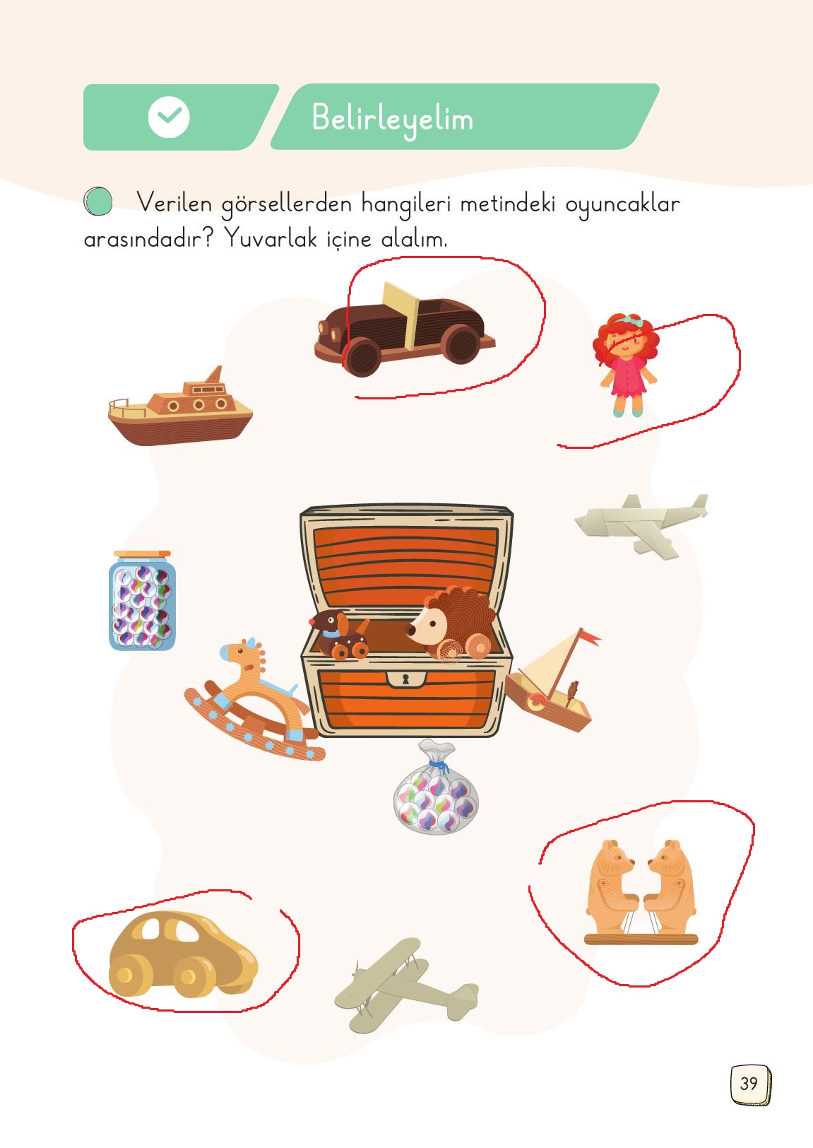 1. Sınıf Meb Yayınları Türkçe 2. Kitap Ders Kitabı Sayfa 39 Cevapları