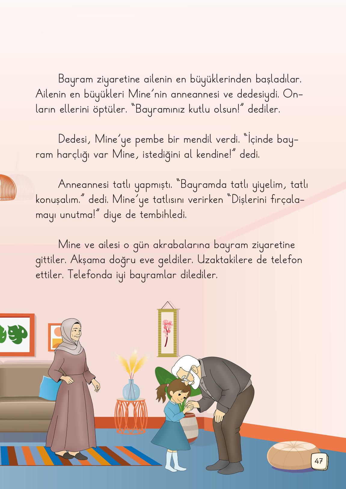 1. Sınıf Meb Yayınları Türkçe 2. Kitap Ders Kitabı Sayfa 47 Cevapları