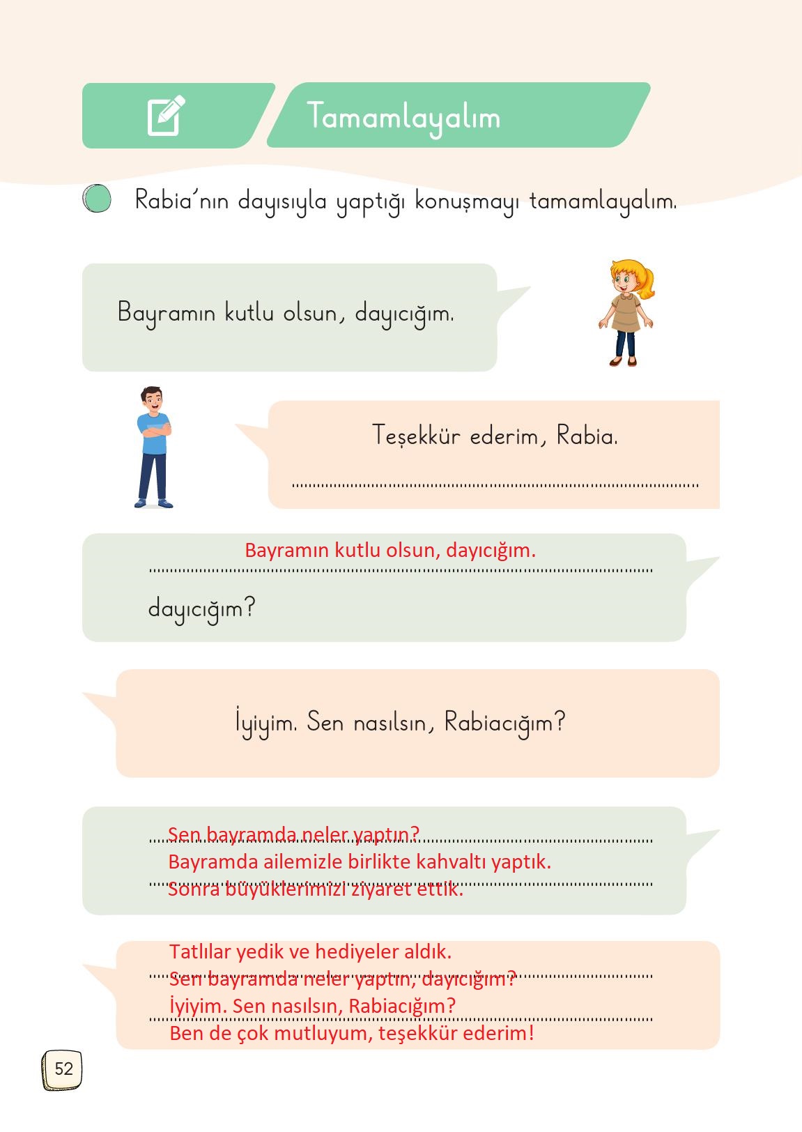 1. Sınıf Meb Yayınları Türkçe 2. Kitap Ders Kitabı Sayfa 52 Cevapları 1. Sınıf Meb Yayınları Türkçe 2. Kitap Ders Kitabı Sayfa 52 Cevapları