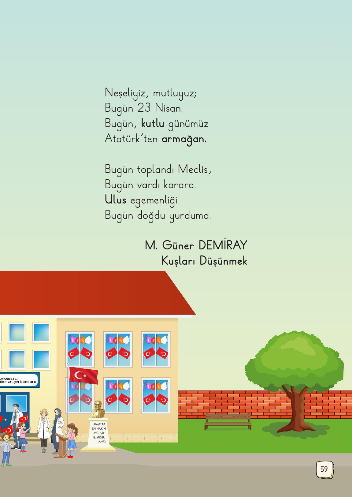 1. Sınıf Meb Yayınları Türkçe 2. Kitap Ders Kitabı Sayfa 59 Cevapları 1. Sınıf Meb Yayınları Türkçe 2. Kitap Ders Kitabı Sayfa 59 Cevapları