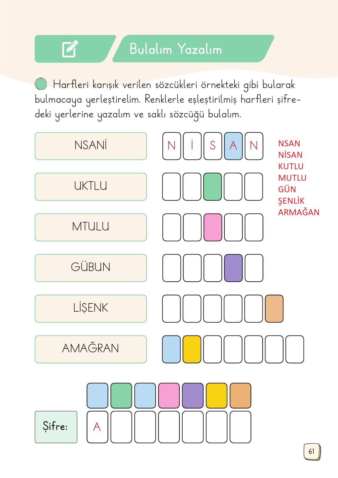 1. Sınıf Meb Yayınları Türkçe 2. Kitap Ders Kitabı Sayfa 61 Cevapları 1. Sınıf Meb Yayınları Türkçe 2. Kitap Ders Kitabı Sayfa 61 Cevapları