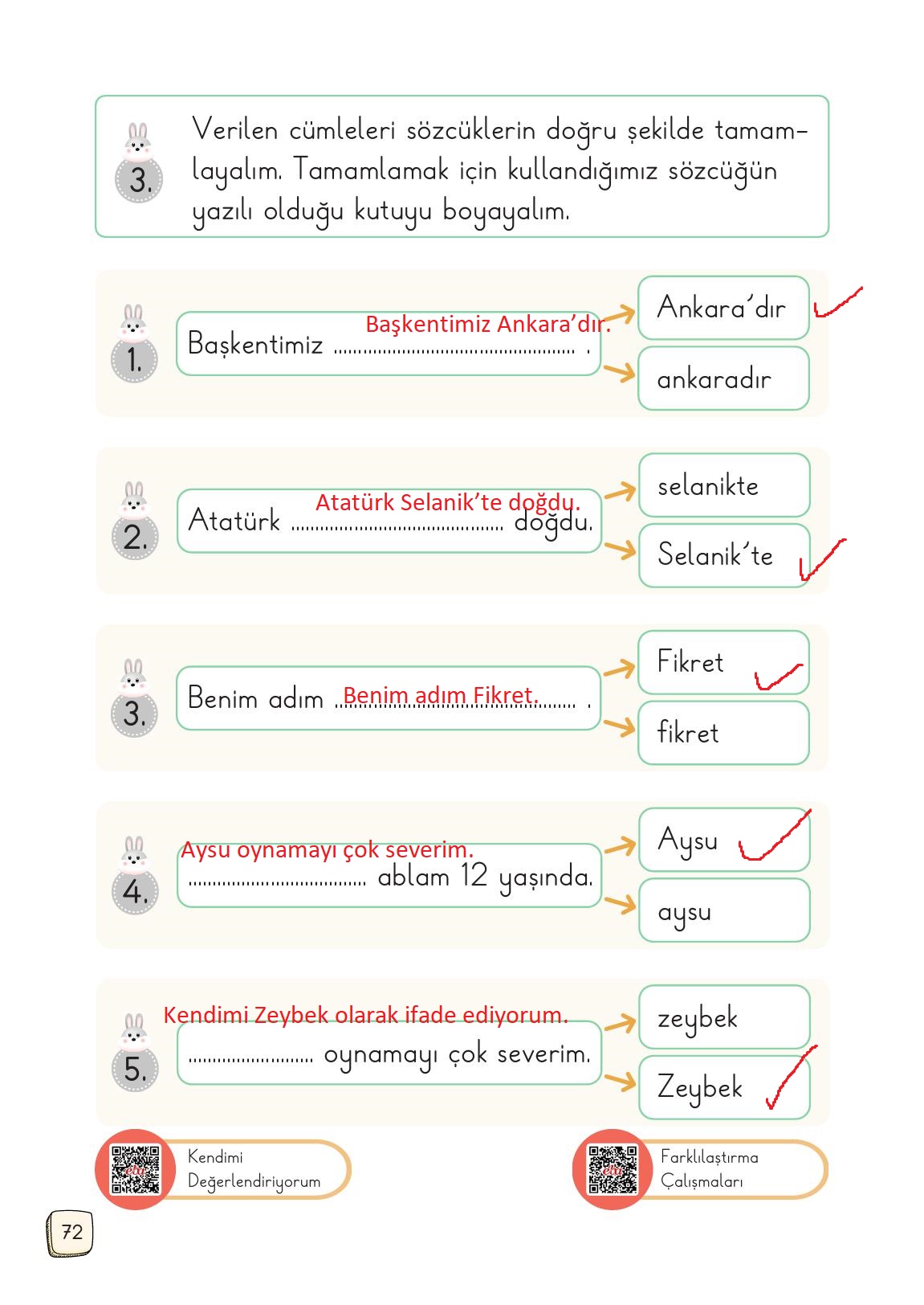1. Sınıf Meb Yayınları Türkçe 2. Kitap Ders Kitabı Sayfa 72 Cevapları 1. Sınıf Meb Yayınları Türkçe 2. Kitap Ders Kitabı Sayfa 72 Cevapları