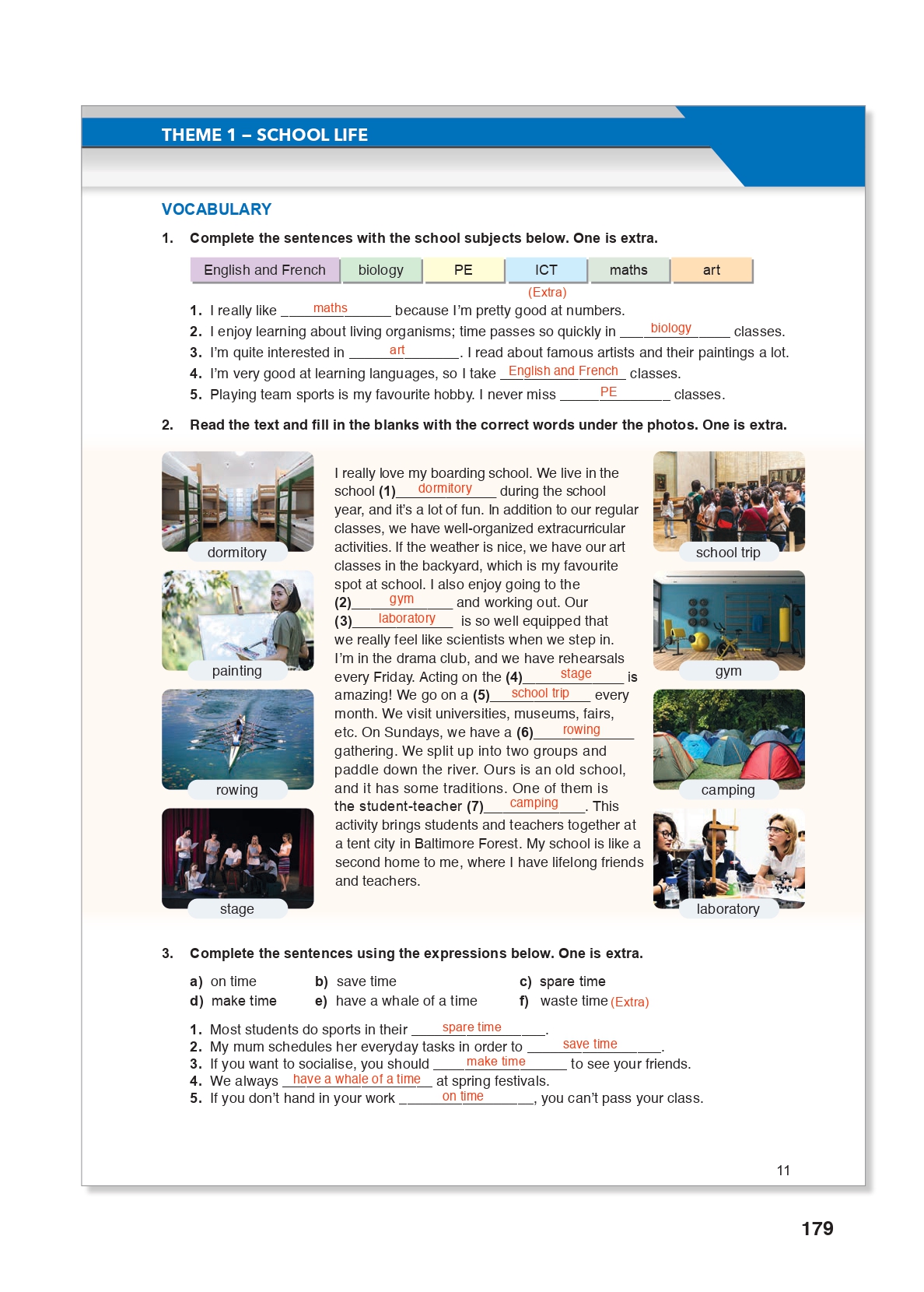 10. Sınıf Meb Yayınları (Spice Up Kitabı) İngilizce Çalışma Kitabı Sayfa 11 Cevapları