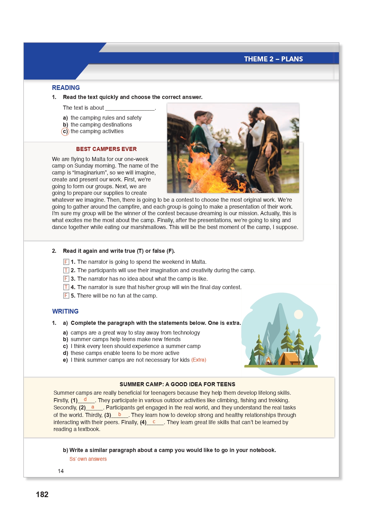 10. Sınıf Meb Yayınları (Spice Up Kitabı) İngilizce Çalışma Kitabı Sayfa 14 Cevapları