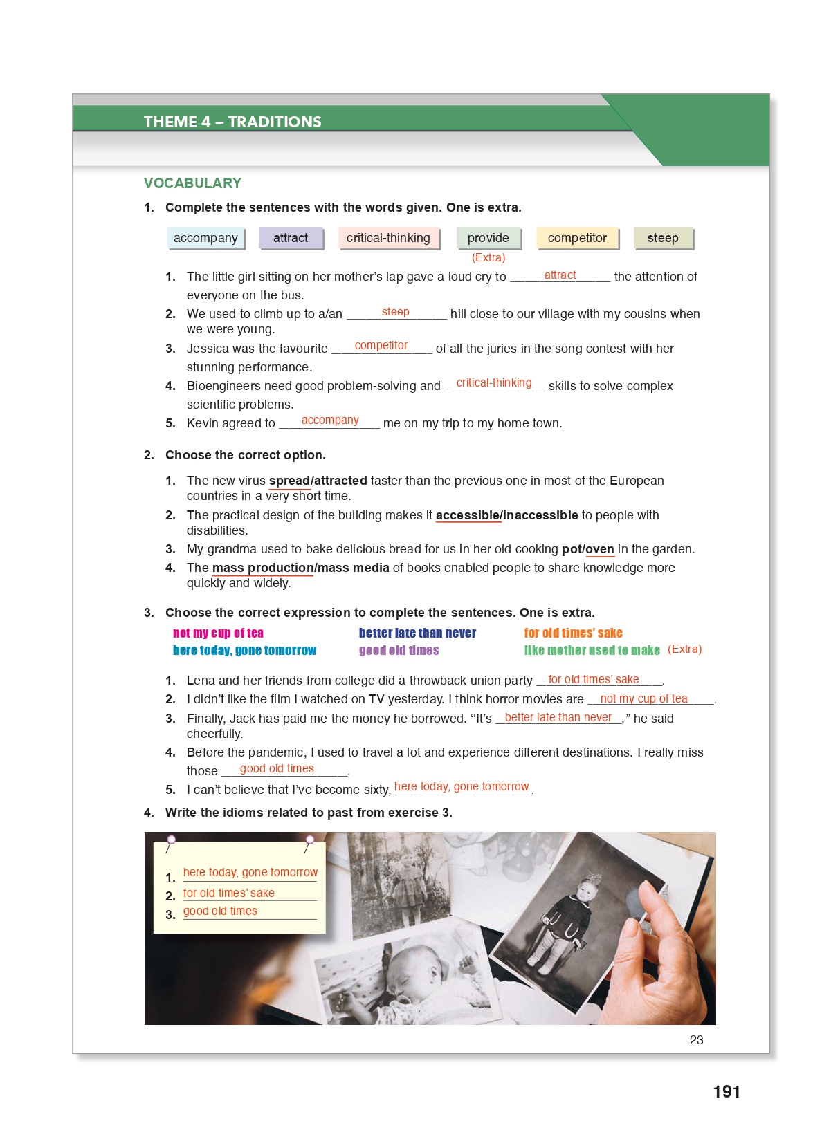 10. Sınıf Meb Yayınları (Spice Up Kitabı) İngilizce Çalışma Kitabı Sayfa 23 Cevapları