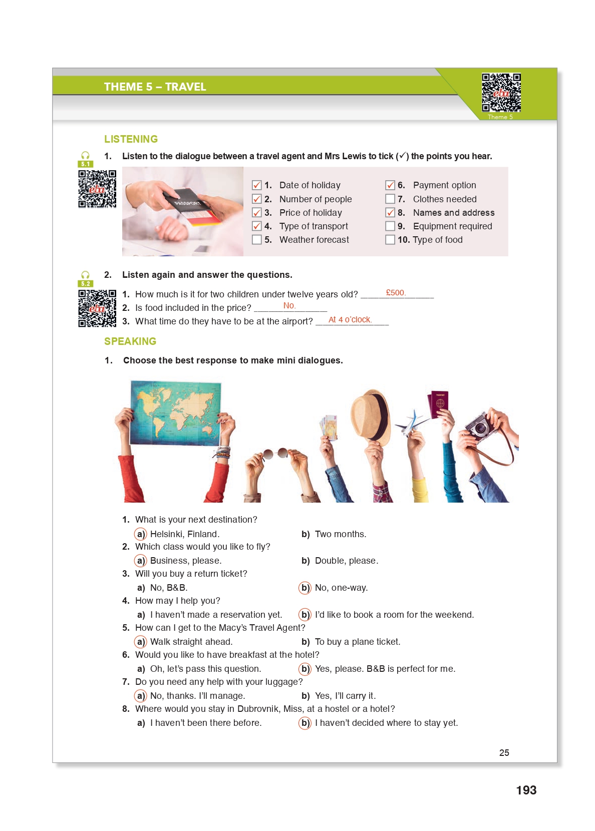 10. Sınıf Meb Yayınları (Spice Up Kitabı) İngilizce Çalışma Kitabı Sayfa 25 Cevapları