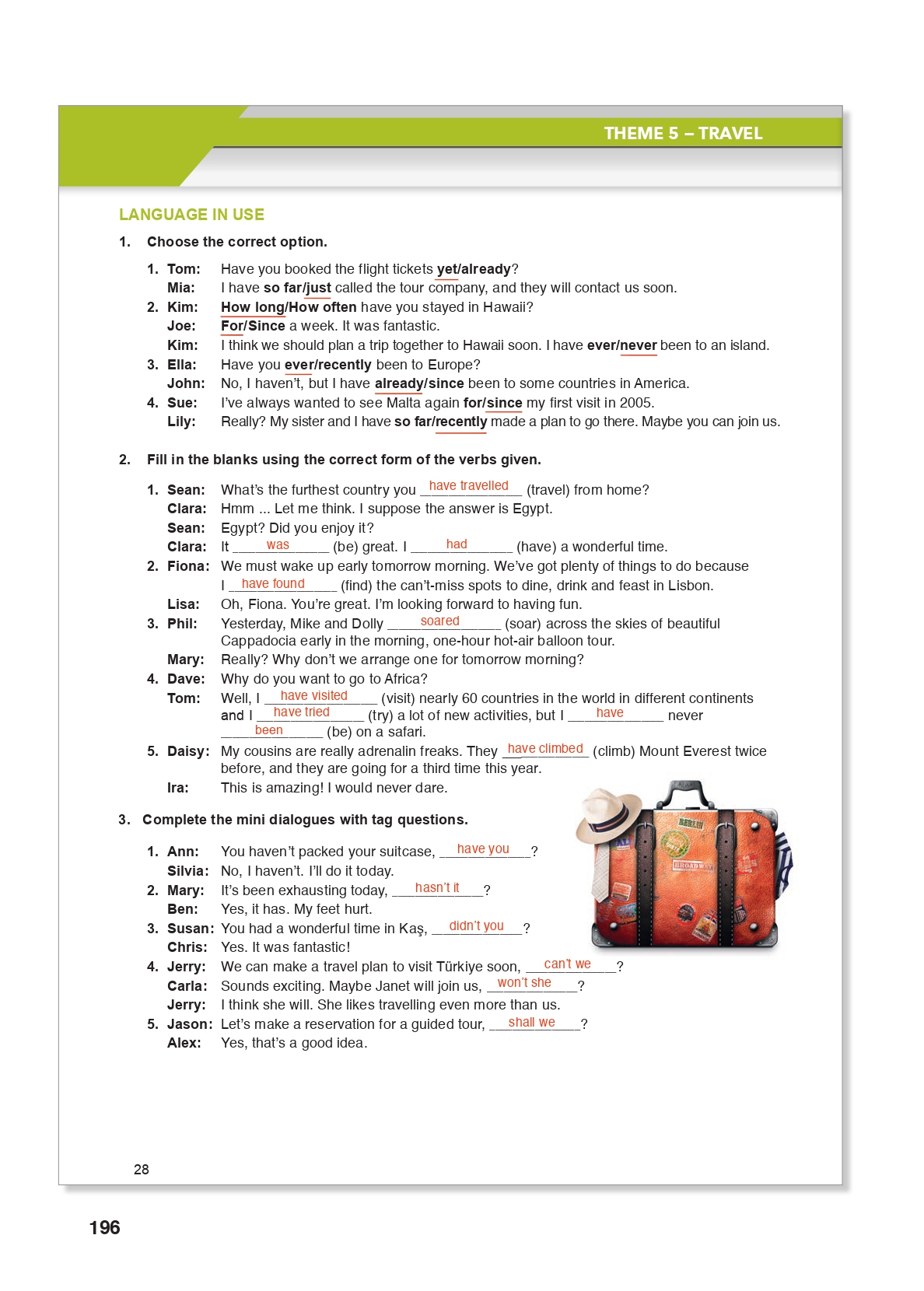 10. Sınıf Meb Yayınları (Spice Up Kitabı) İngilizce Çalışma Kitabı Sayfa 28 Cevapları