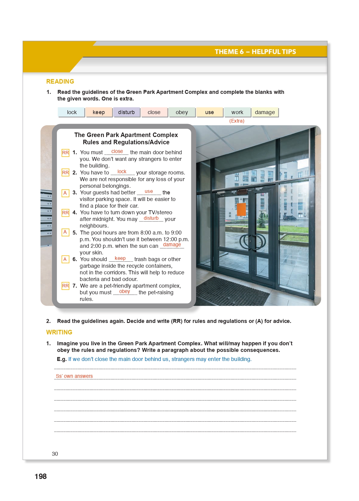 10. Sınıf Meb Yayınları (Spice Up Kitabı) İngilizce Çalışma Kitabı Sayfa 30 Cevapları