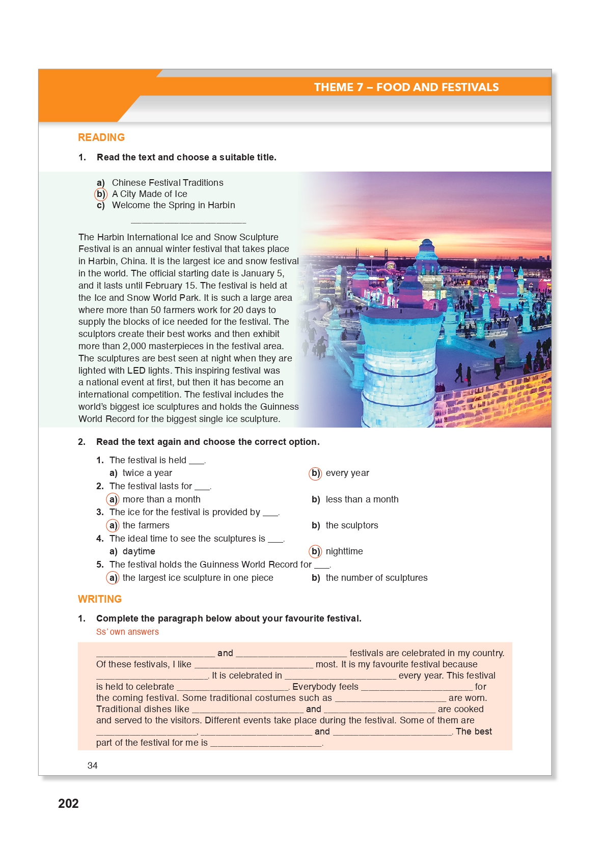 10. Sınıf Meb Yayınları (Spice Up Kitabı) İngilizce Çalışma Kitabı Sayfa 34 Cevapları