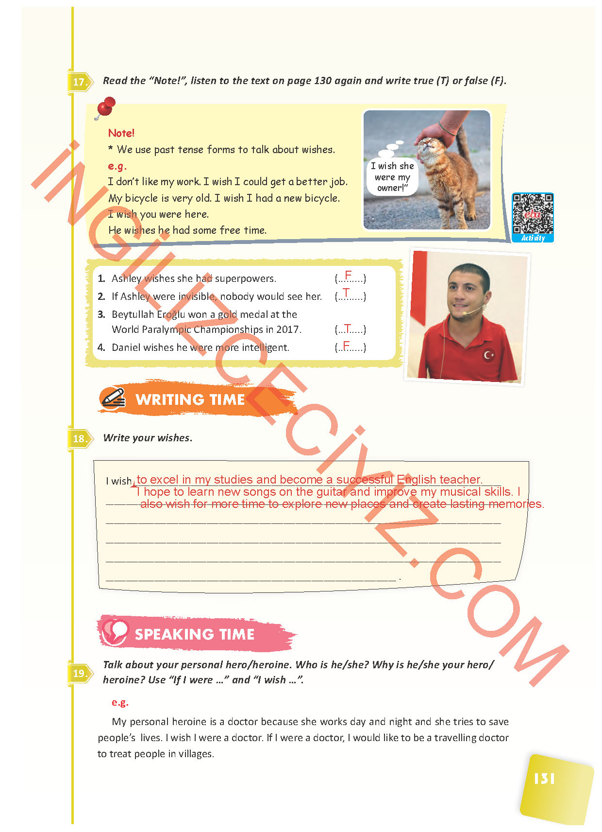 10. Sınıf Pasifik Yayınları İngilizce Ders Kitabı Sayfa 131 Cevapları 10. Sınıf Pasifik Yayınları İngilizce Ders Kitabı Sayfa 131 Cevapları