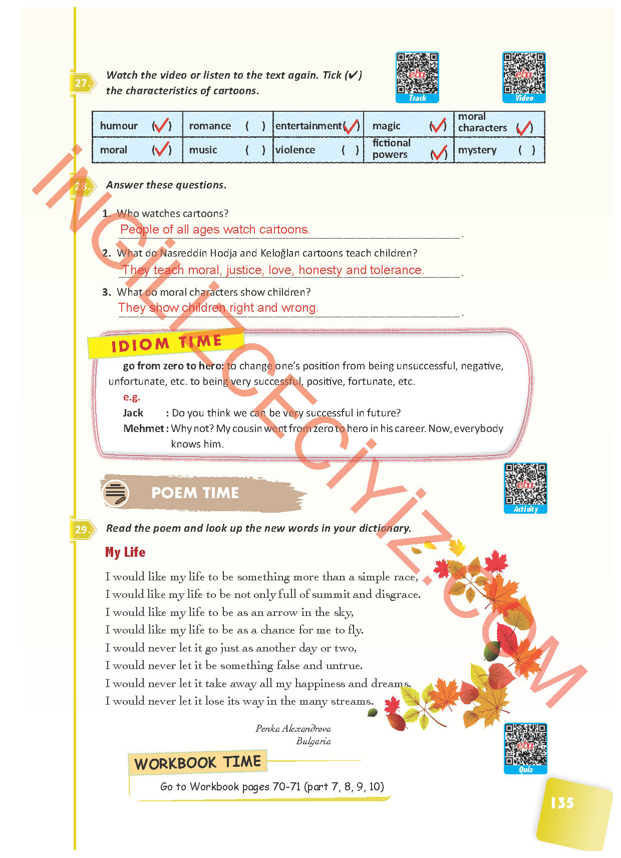 10. Sınıf Pasifik Yayınları İngilizce Ders Kitabı Sayfa 135 Cevapları 10. Sınıf Pasifik Yayınları İngilizce Ders Kitabı Sayfa 135 Cevapları