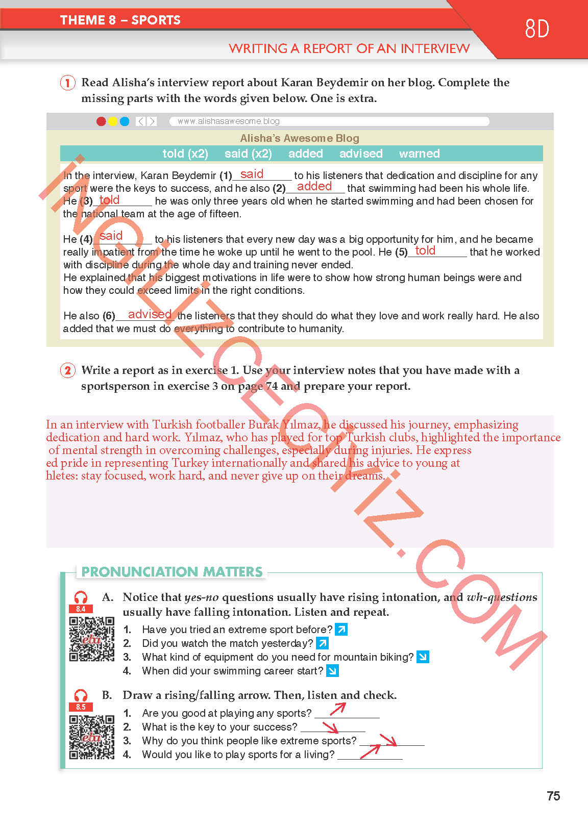 11. Sınıf Spice Up Meb Yayınları İngilizce Ders Kitabı Sayfa 75 Cevapları 11. Sınıf Spice Up Meb Yayınları İngilizce Ders Kitabı Sayfa 75 Cevapları