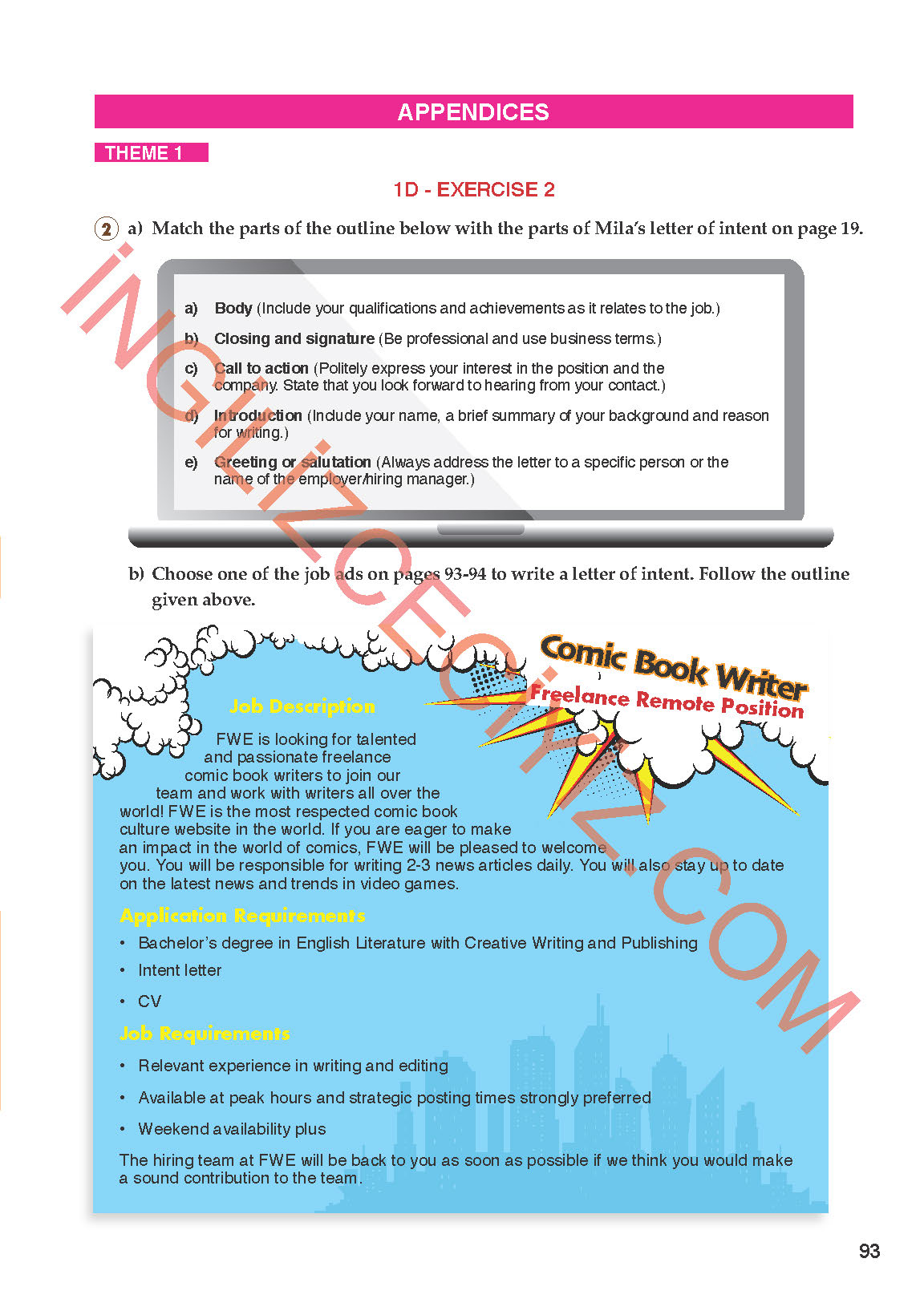 11. Sınıf Spice Up Meb Yayınları İngilizce Ders Kitabı Sayfa 93 Cevapları