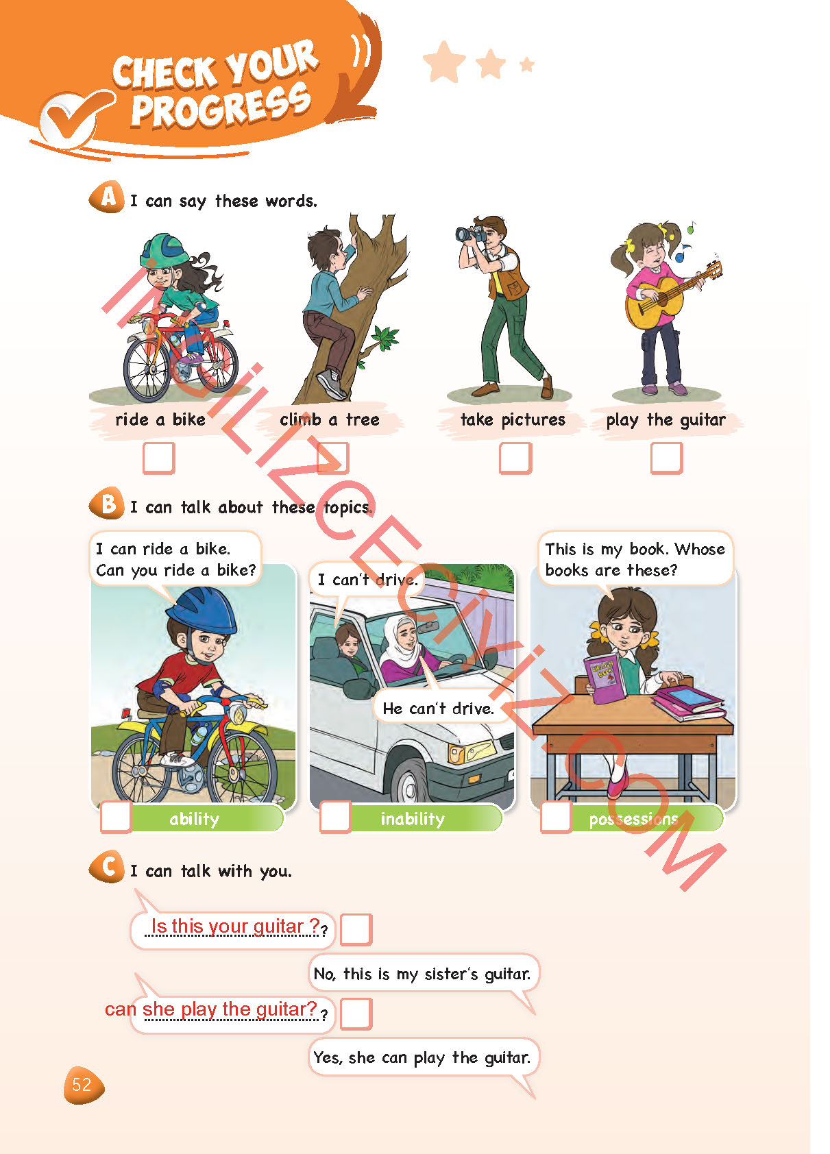 4. Sınıf SDR Dikey Yayıncılık İngilizce Ders Kitabı Sayfa 52 Cevapları 4. Sınıf SDR Dikey Yayıncılık İngilizce Ders Kitabı Sayfa 52 Cevapları