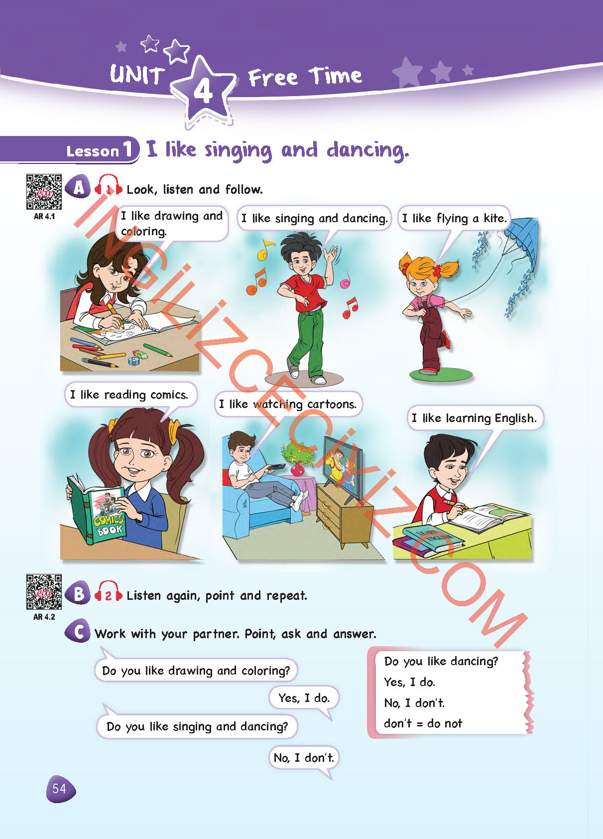 4. Sınıf SDR Dikey Yayıncılık İngilizce Ders Kitabı Sayfa 54 Cevapları 4. Sınıf SDR Dikey Yayıncılık İngilizce Ders Kitabı Sayfa 54 Cevapları