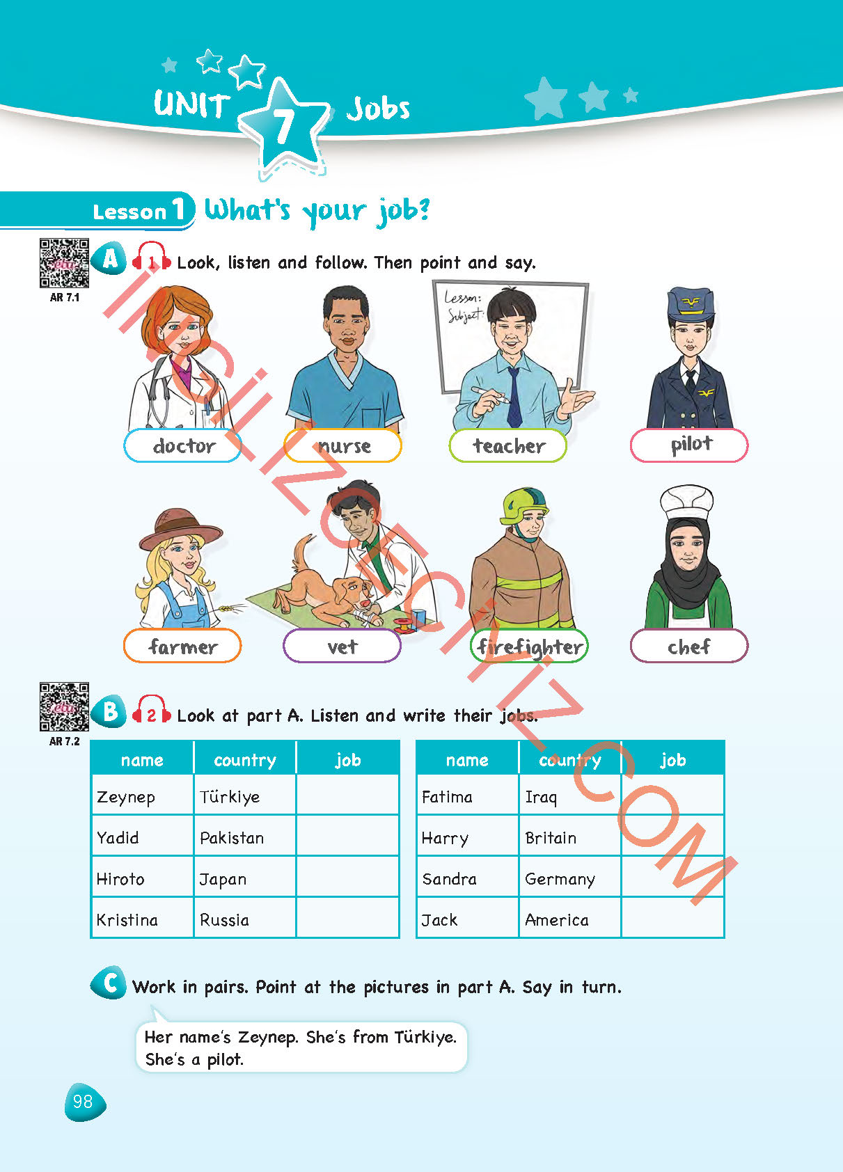 4. Sınıf SDR Dikey Yayıncılık İngilizce Ders Kitabı Sayfa 98 Cevapları 4. Sınıf SDR Dikey Yayıncılık İngilizce Ders Kitabı Sayfa 98 Cevapları