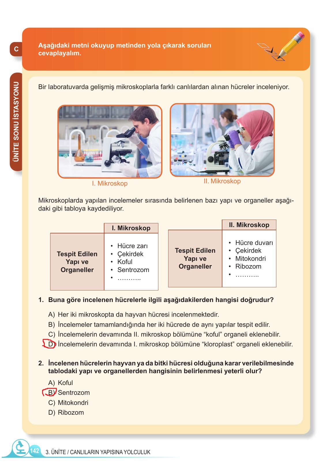 5. Sınıf Meb Yayınları Fen Bilimleri Ders Kitabı Sayfa 142 Cevapları 5. Sınıf Meb Yayınları Fen Bilimleri Ders Kitabı Sayfa 142 Cevapları