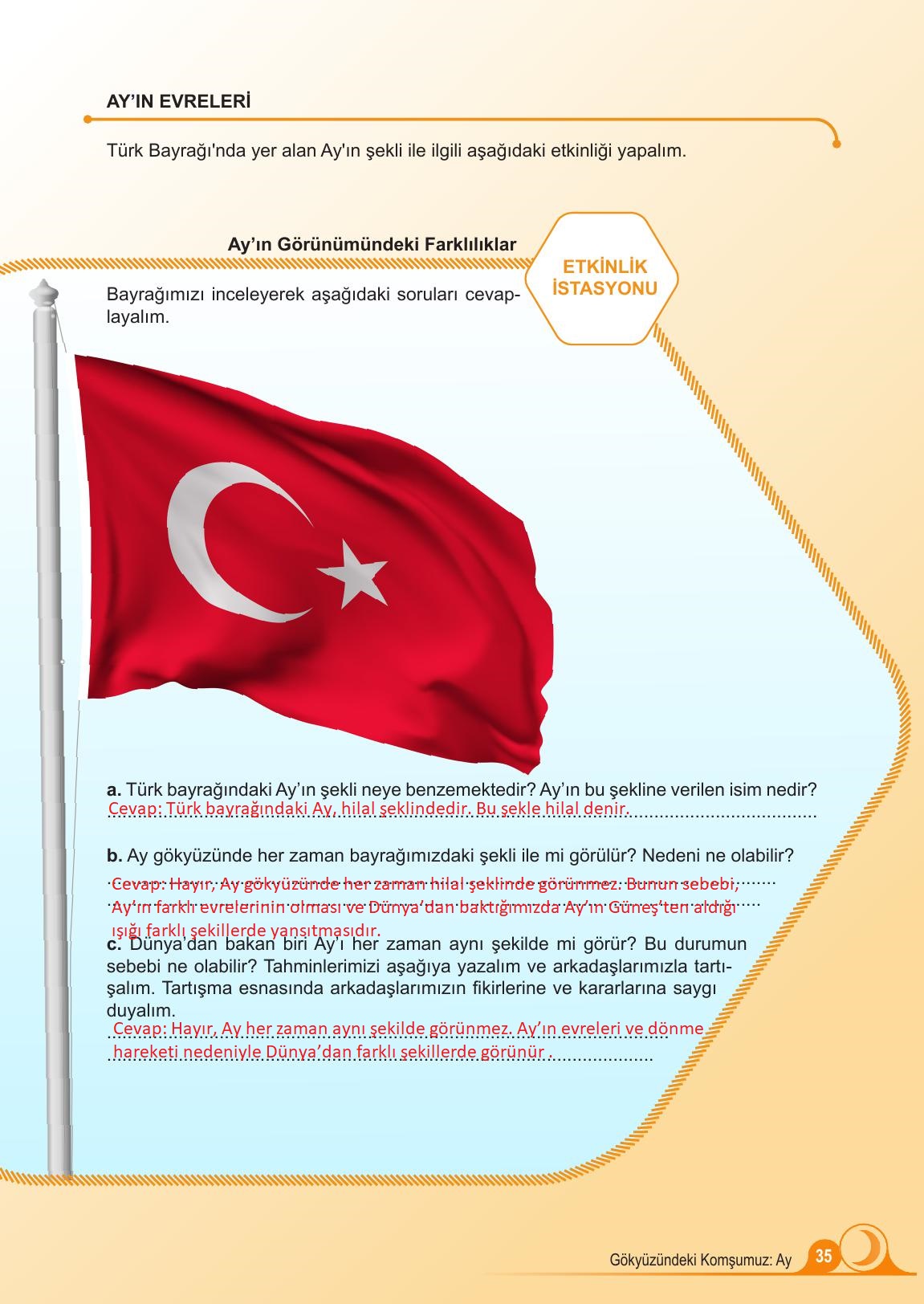 5. Sınıf Meb Yayınları Fen Bilimleri Ders Kitabı Sayfa 35 Cevapları