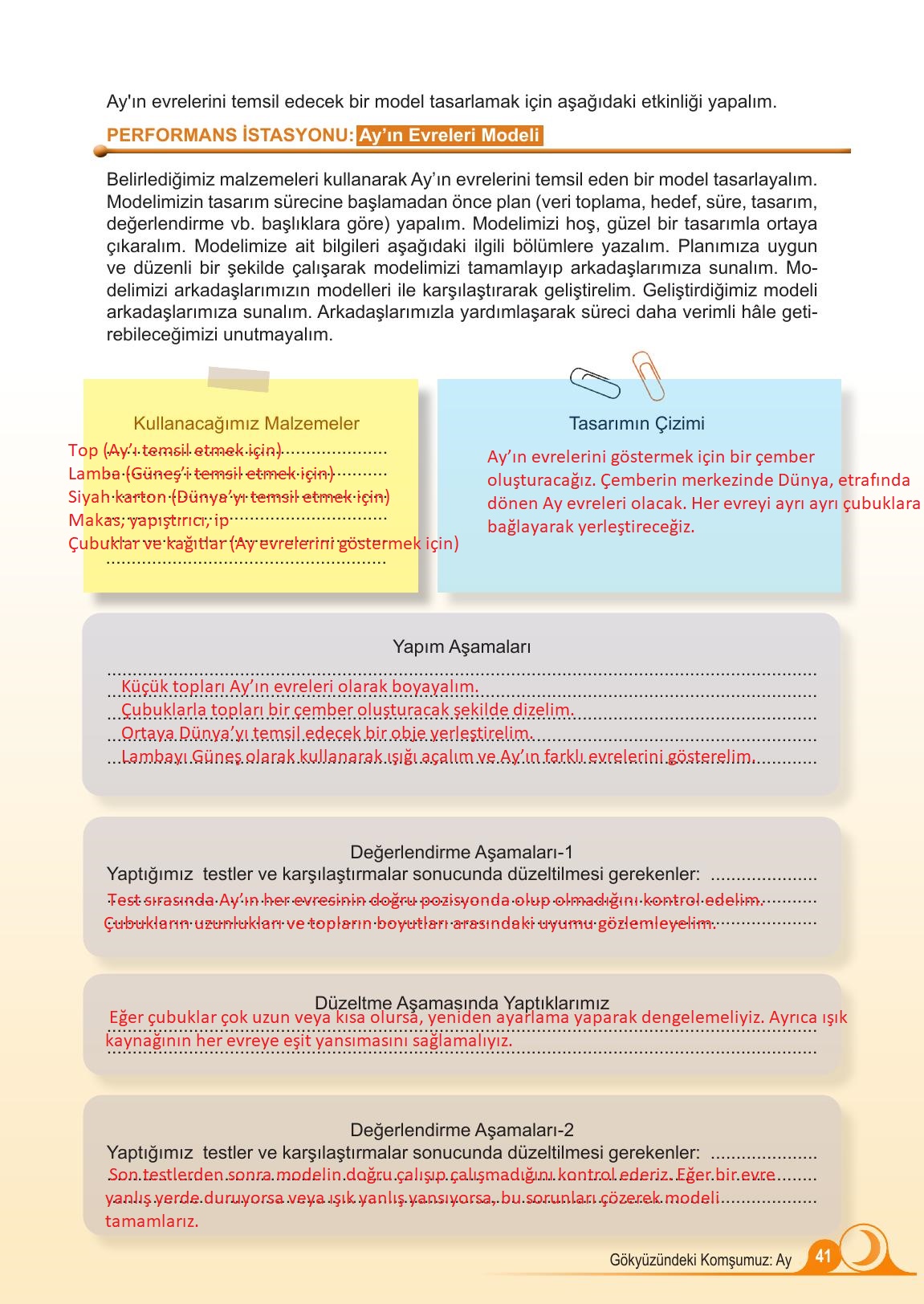 5. Sınıf Meb Yayınları Fen Bilimleri Ders Kitabı Sayfa 41 Cevapları 5. Sınıf Meb Yayınları Fen Bilimleri Ders Kitabı Sayfa 41 Cevapları