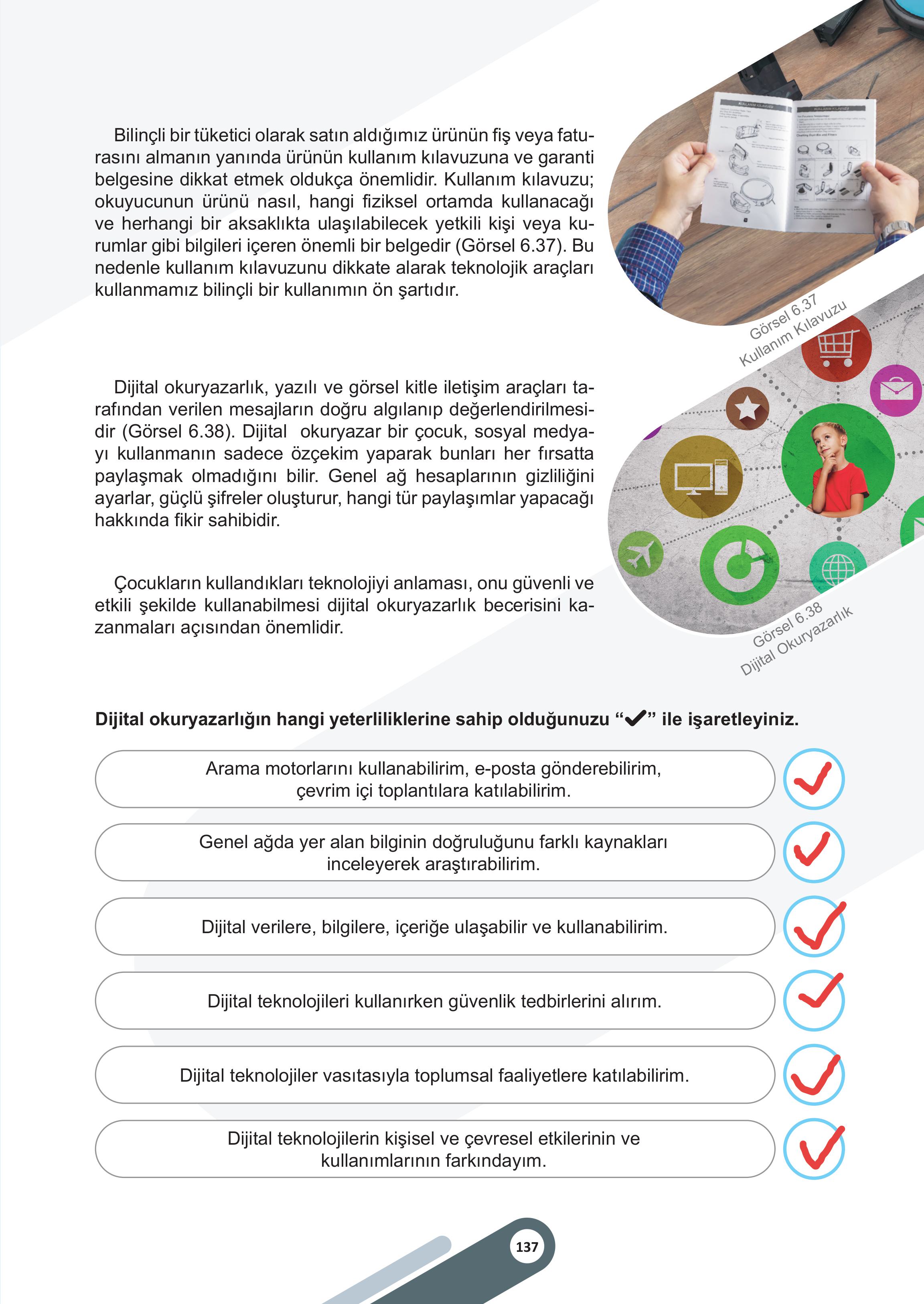 5. Sınıf Meb Yayınları Sosyal Bilgiler 2. Kitap Ders Kitabı Sayfa 137 Cevapları