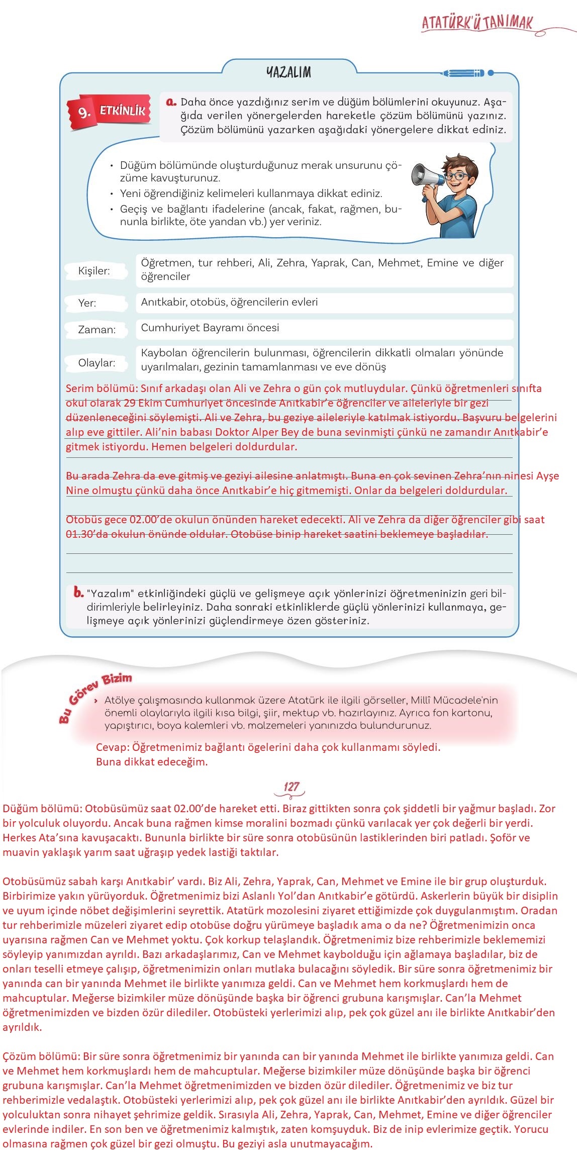 5. Sınıf Meb Yayınları Türkçe Ders Kitabı Sayfa 127 Cevapları 5. Sınıf Meb Yayınları Türkçe Ders Kitabı Sayfa 127 Cevapları