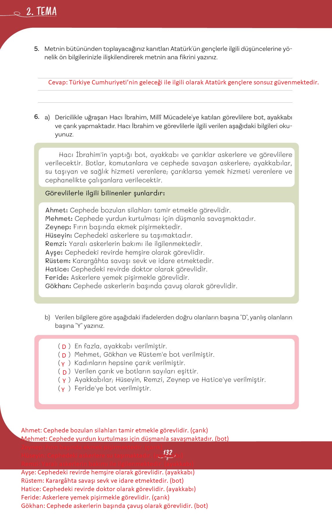 5. Sınıf Meb Yayınları Türkçe Ders Kitabı Sayfa 132 Cevapları 5. Sınıf Meb Yayınları Türkçe Ders Kitabı Sayfa 132 Cevapları