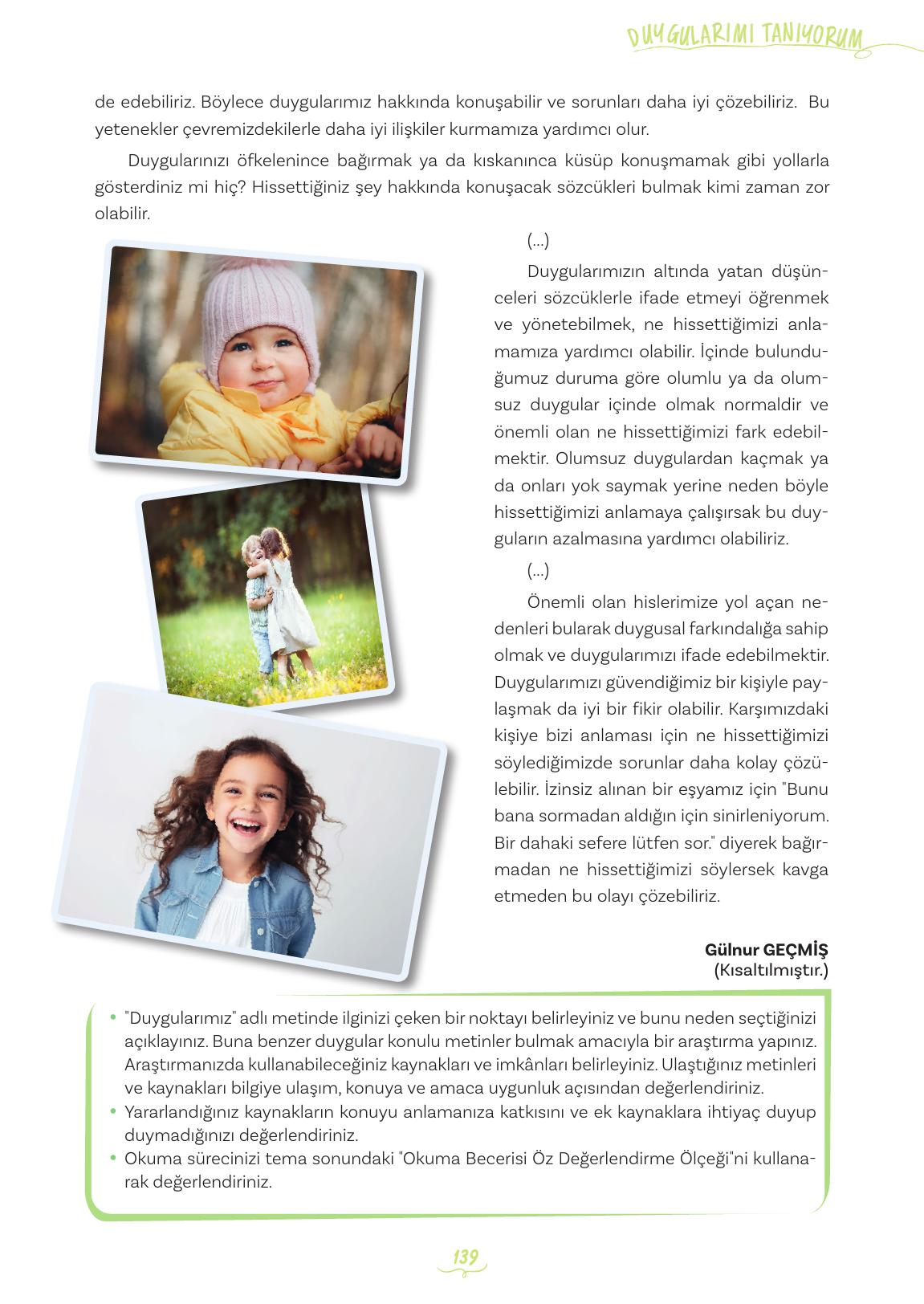 5. Sınıf Meb Yayınları Türkçe Ders Kitabı Sayfa 139 Cevapları 5. Sınıf Meb Yayınları Türkçe Ders Kitabı Sayfa 139 Cevapları