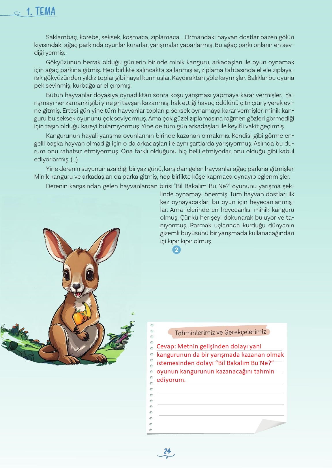 5. Sınıf Meb Yayınları Türkçe Ders Kitabı Sayfa 24 Cevapları 5. Sınıf Meb Yayınları Türkçe Ders Kitabı Sayfa 24 Cevapları
