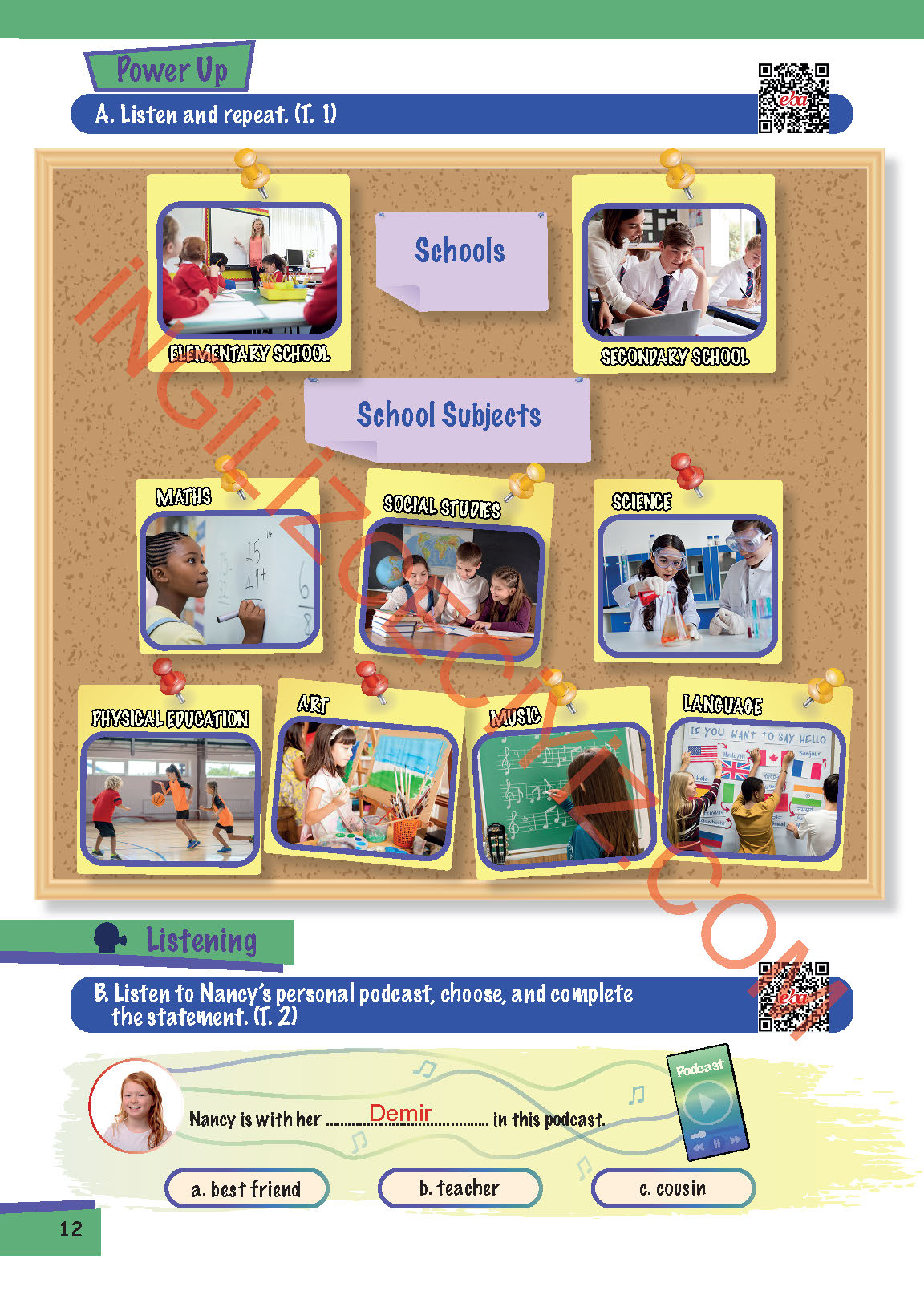 5. Sınıf Move Up 5 MEB Yayınları İngilizce Ders Kitabı Sayfa 12 Cevapları 5. Sınıf Move Up 5 MEB Yayınları İngilizce Ders Kitabı Sayfa 12 Cevapları