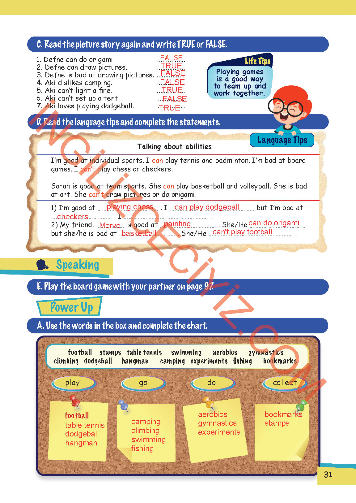 5. Sınıf Move Up 5 MEB Yayınları İngilizce Ders Kitabı Sayfa 31 Cevapları 5. Sınıf Move Up 5 MEB Yayınları İngilizce Ders Kitabı Sayfa 31 Cevapları