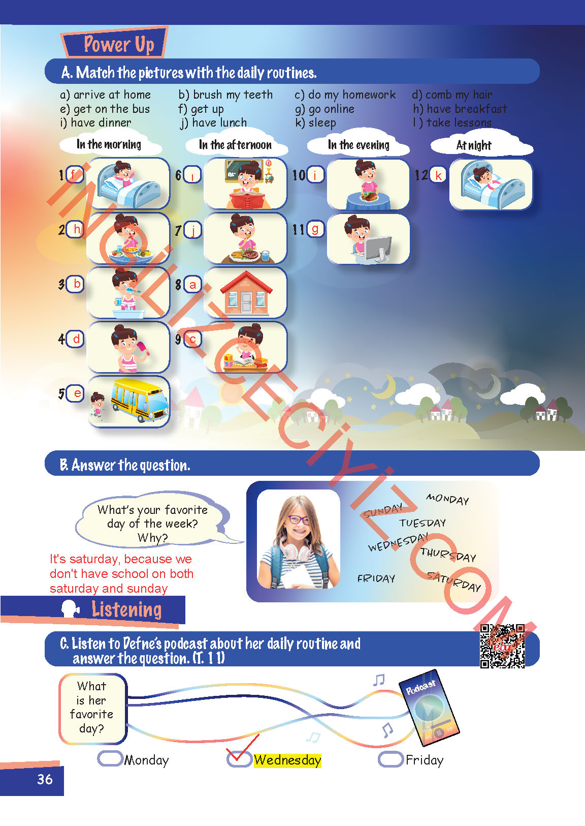 5. Sınıf Move Up 5 MEB Yayınları İngilizce Ders Kitabı Sayfa 36 Cevapları