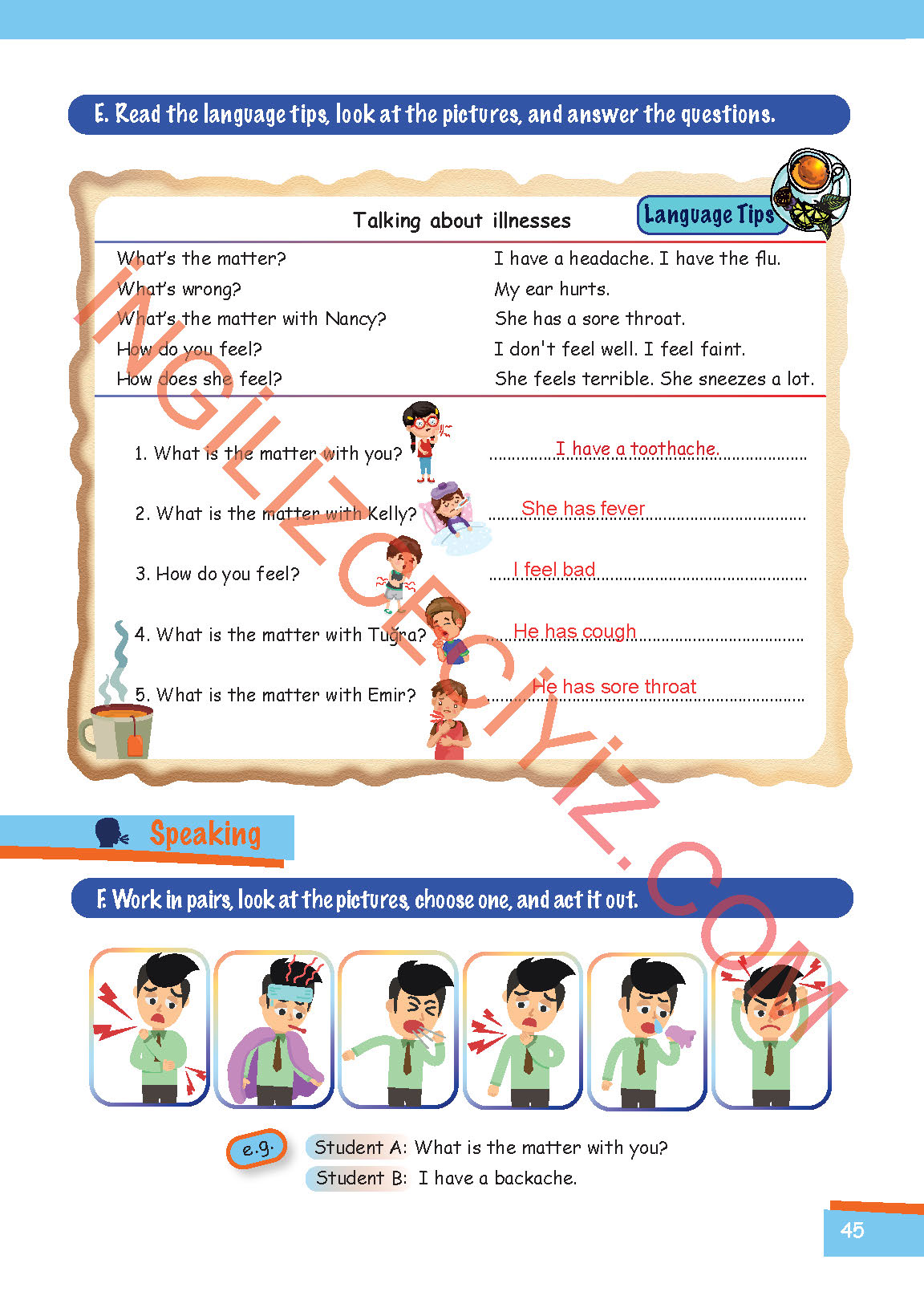 5. Sınıf Move Up 5 MEB Yayınları İngilizce Ders Kitabı Sayfa 45 Cevapları 5. Sınıf Move Up 5 MEB Yayınları İngilizce Ders Kitabı Sayfa 45 Cevapları