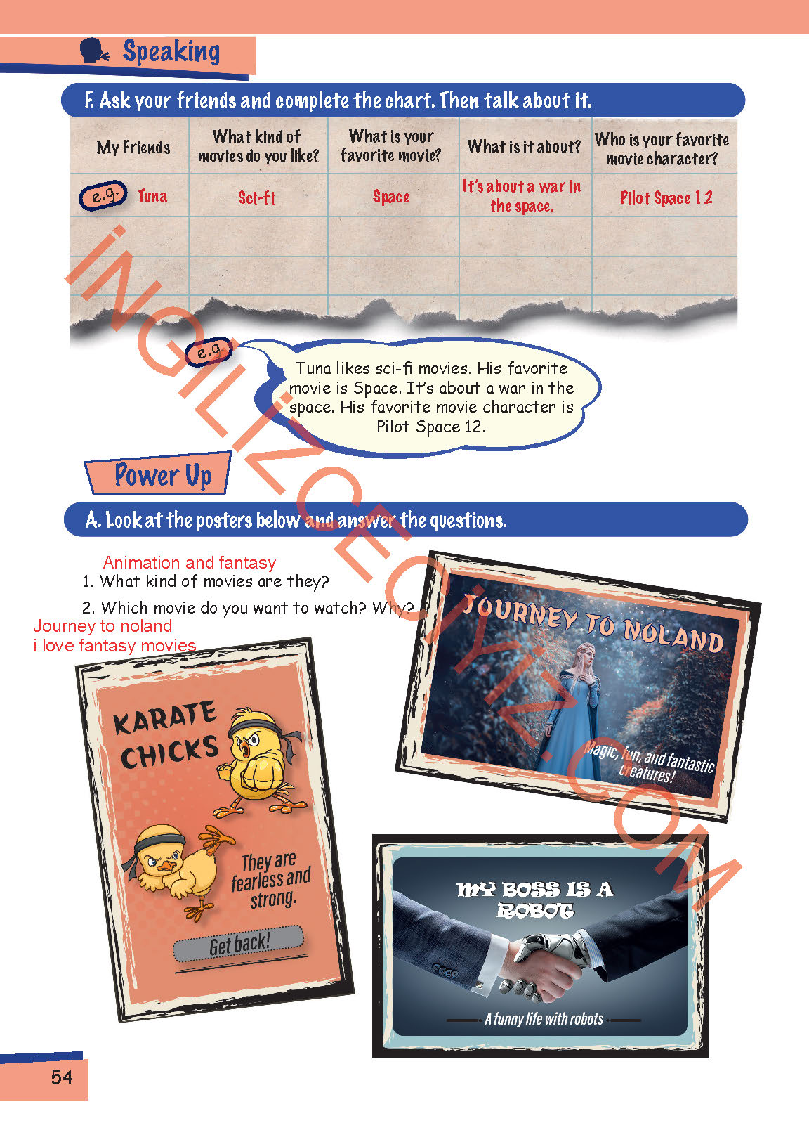 5. Sınıf Move Up 5 MEB Yayınları İngilizce Ders Kitabı Sayfa 54 Cevapları 5. Sınıf Move Up 5 MEB Yayınları İngilizce Ders Kitabı Sayfa 54 Cevapları