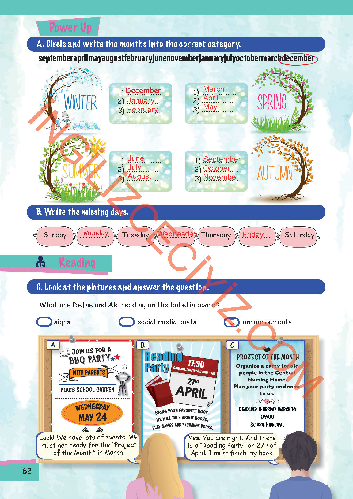 5. Sınıf Move Up 5 MEB Yayınları İngilizce Ders Kitabı Sayfa 62 Cevapları 5. Sınıf Move Up 5 MEB Yayınları İngilizce Ders Kitabı Sayfa 62 Cevapları