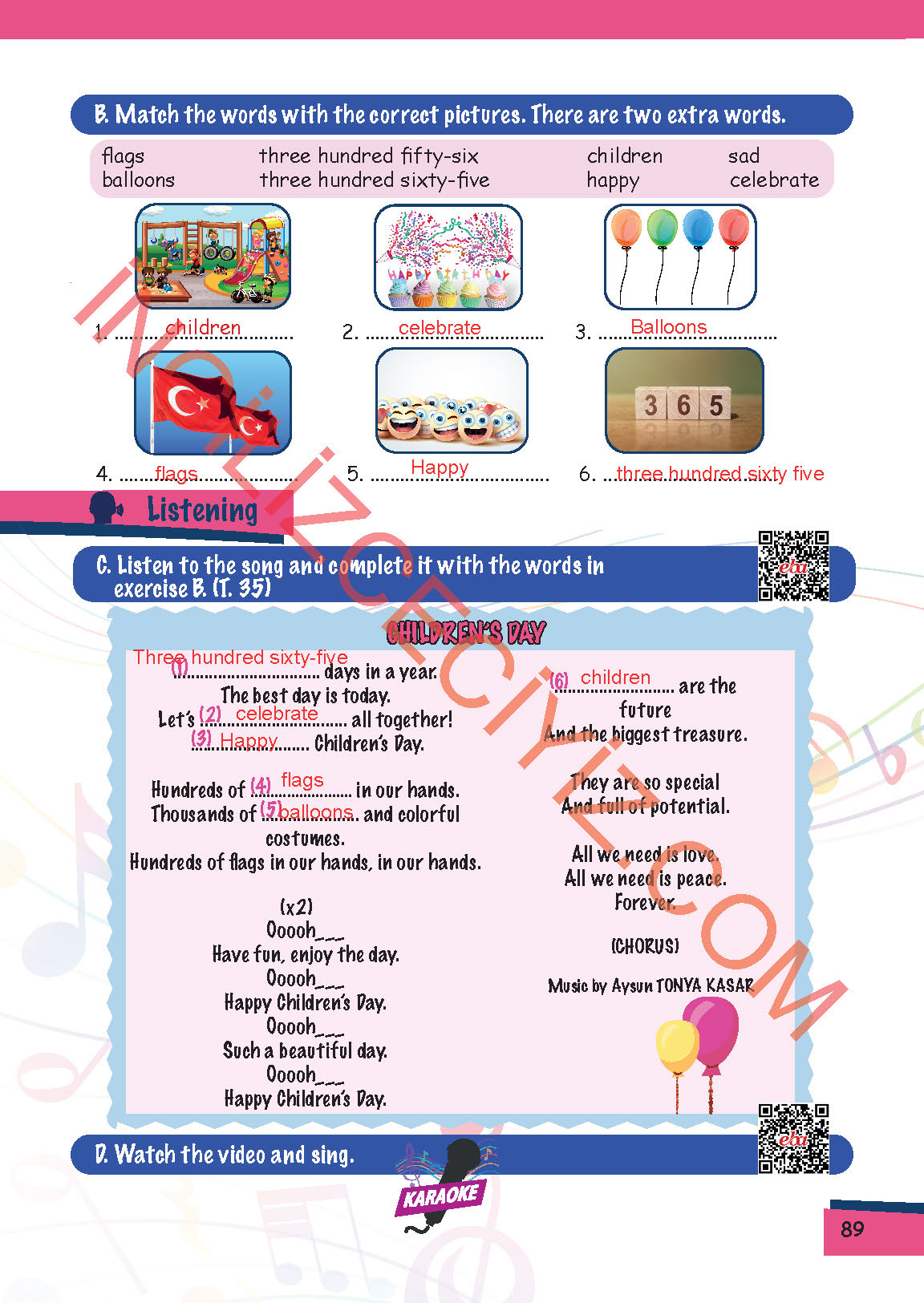 5. Sınıf Move Up 5 MEB Yayınları İngilizce Ders Kitabı Sayfa 89 Cevapları 5. Sınıf Move Up 5 MEB Yayınları İngilizce Ders Kitabı Sayfa 89 Cevapları