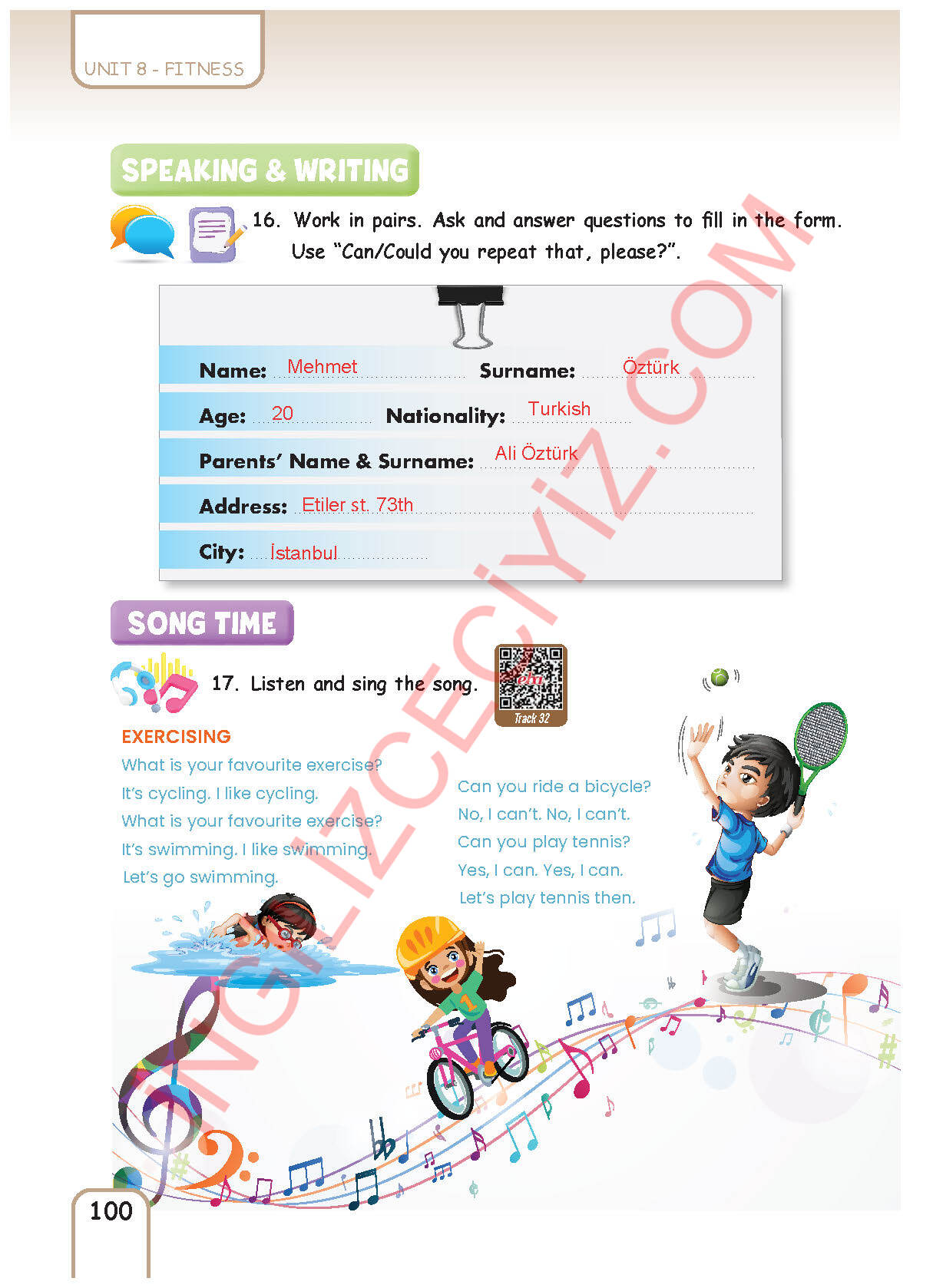 5. Sınıf Pasifik Yayınları İngilizce Ders Kitabı Sayfa 100 Cevapları 5. Sınıf Pasifik Yayınları İngilizce Ders Kitabı Sayfa 100 Cevapları