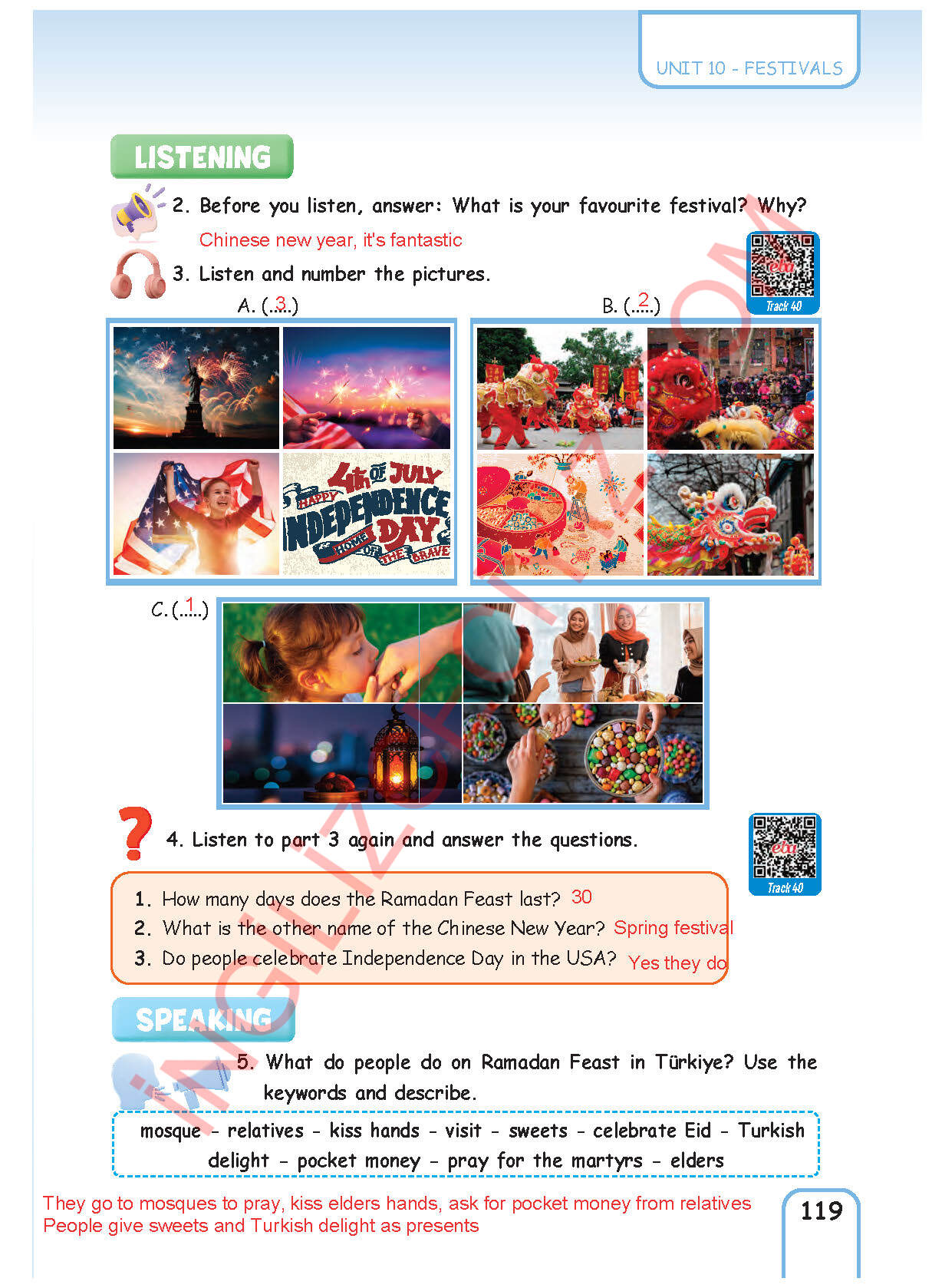 5. Sınıf Pasifik Yayınları İngilizce Ders Kitabı Sayfa 119 Cevapları 5. Sınıf Pasifik Yayınları İngilizce Ders Kitabı Sayfa 119 Cevapları