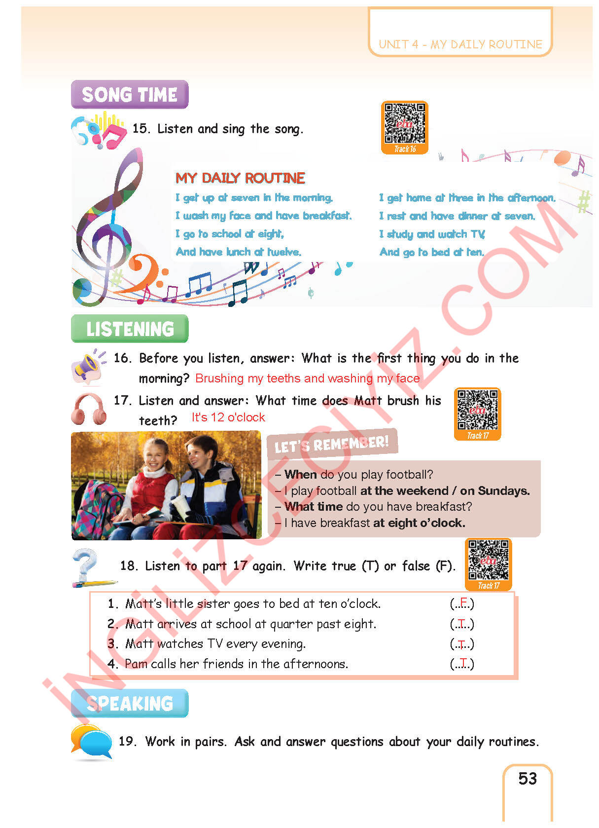 5. Sınıf Pasifik Yayınları İngilizce Ders Kitabı Sayfa 53 Cevapları 5. Sınıf Pasifik Yayınları İngilizce Ders Kitabı Sayfa 53 Cevapları