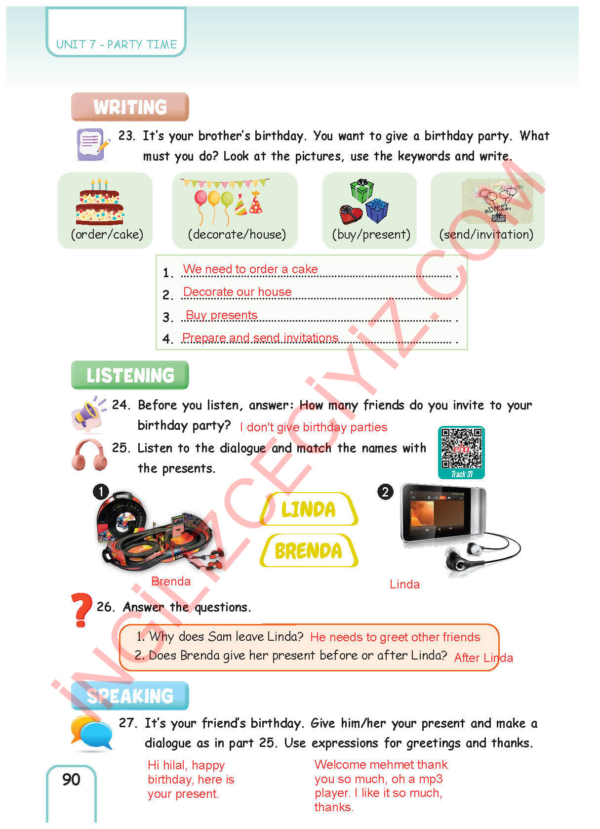 5. Sınıf Pasifik Yayınları İngilizce Ders Kitabı Sayfa 90 Cevapları 5. Sınıf Pasifik Yayınları İngilizce Ders Kitabı Sayfa 90 Cevapları