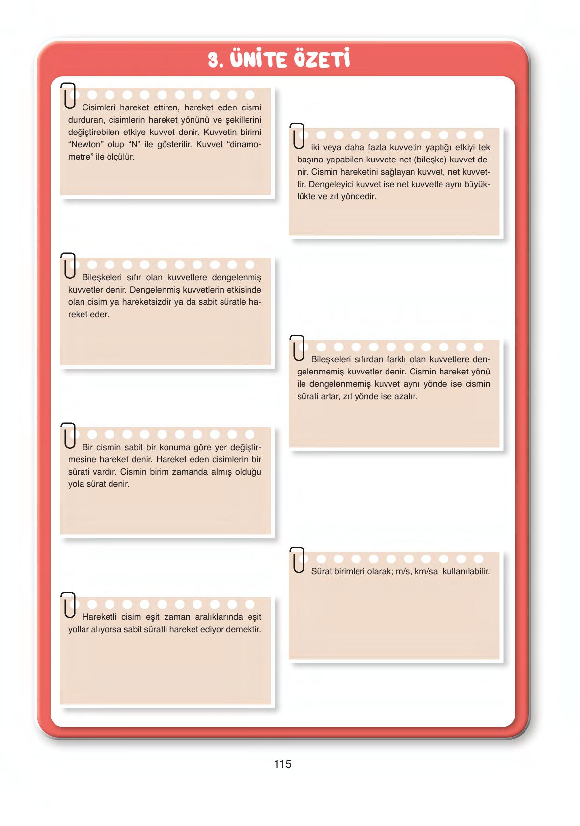 6. Sınıf Gün Yayıncılık Fen Bilimleri Ders Kitabı Sayfa 115 Cevapları