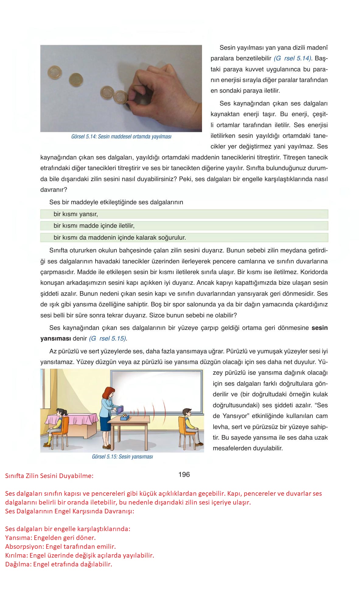 6. Sınıf Gün Yayıncılık Fen Bilimleri Ders Kitabı Sayfa 196 Cevapları