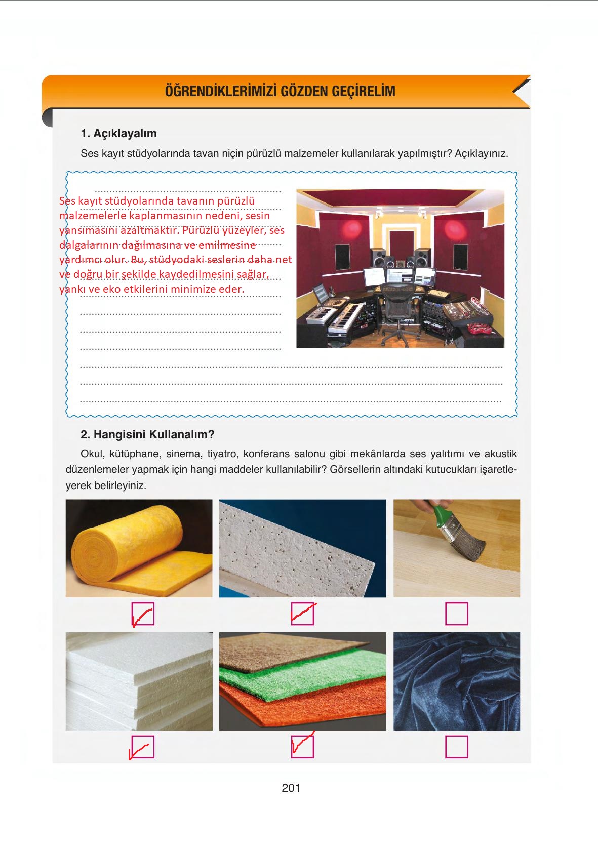 6. Sınıf Gün Yayıncılık Fen Bilimleri Ders Kitabı Sayfa 201 Cevapları 6. Sınıf Gün Yayıncılık Fen Bilimleri Ders Kitabı Sayfa 201 Cevapları