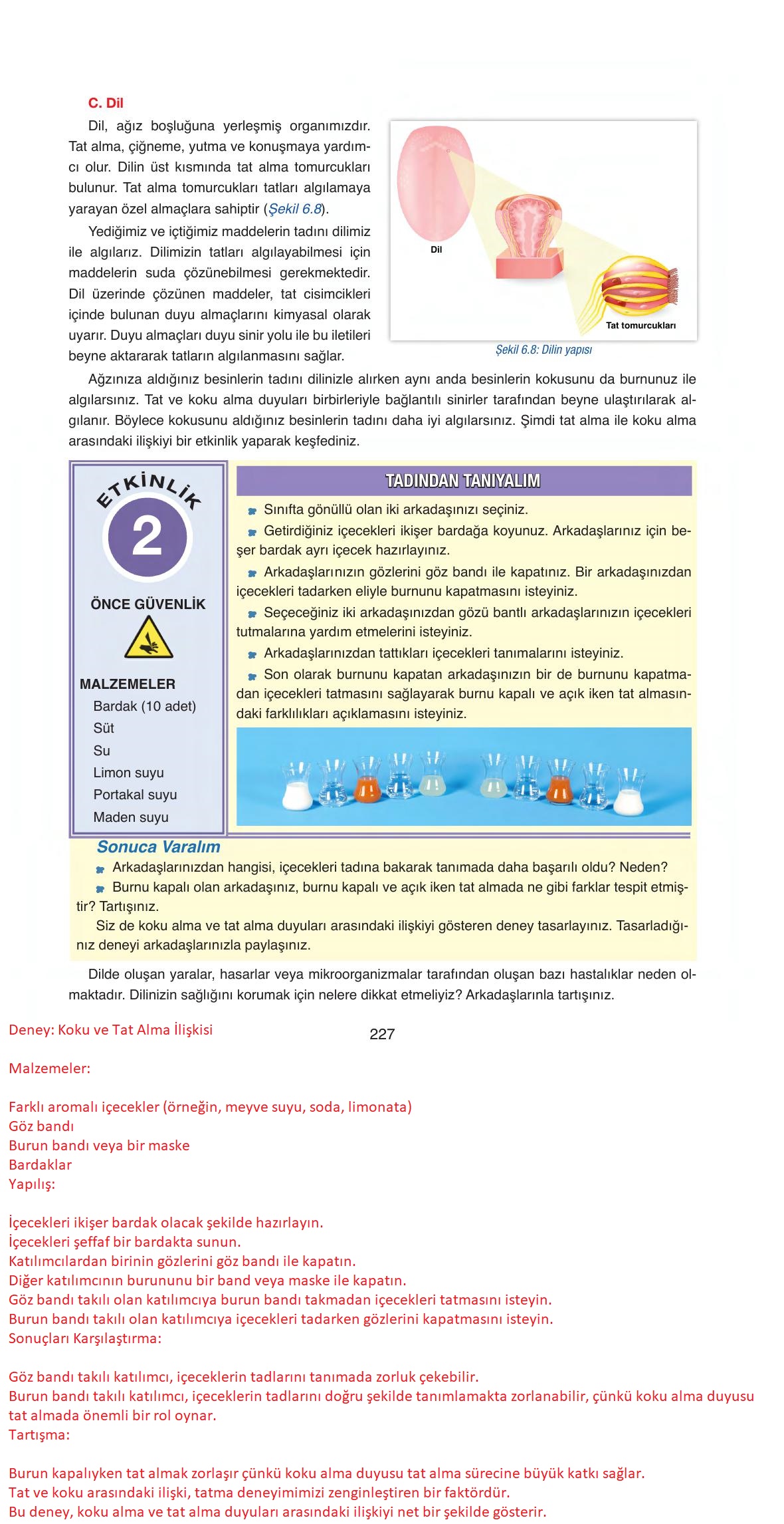 6. Sınıf Gün Yayıncılık Fen Bilimleri Ders Kitabı Sayfa 227 Cevapları 6. Sınıf Gün Yayıncılık Fen Bilimleri Ders Kitabı Sayfa 227 Cevapları