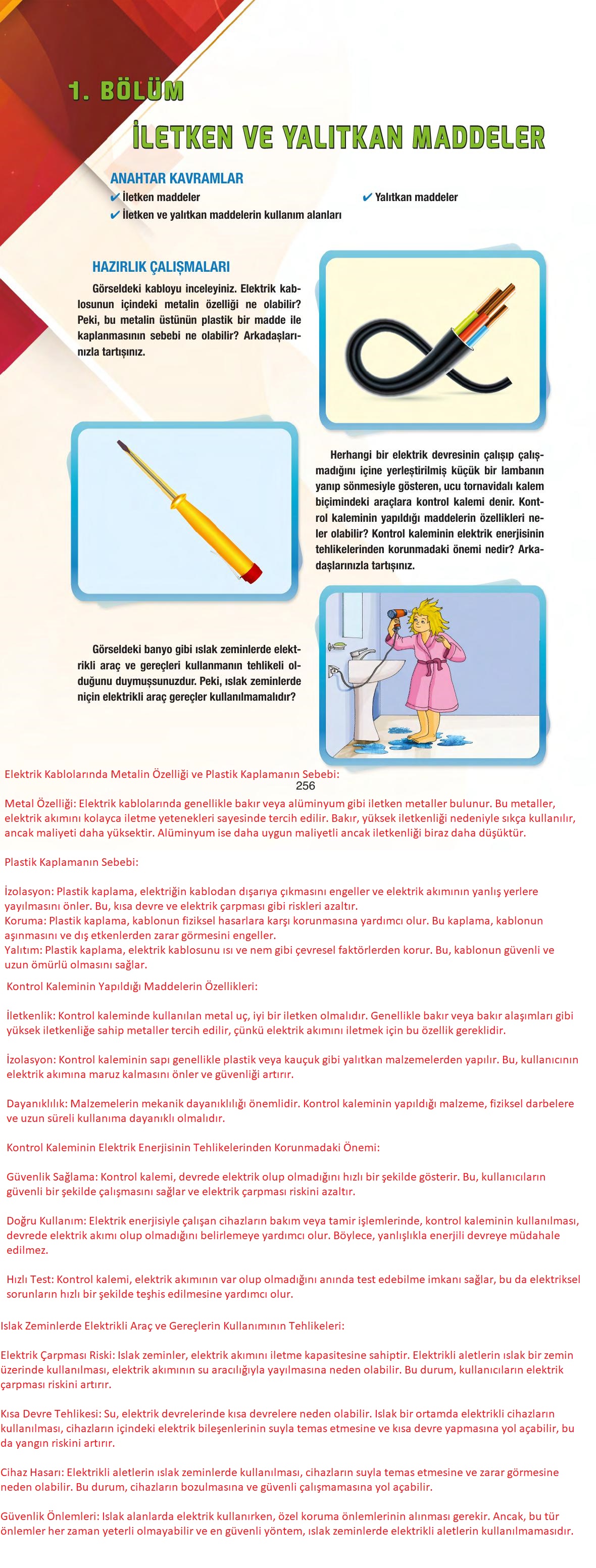 6. Sınıf Gün Yayıncılık Fen Bilimleri Ders Kitabı Sayfa 256 Cevapları