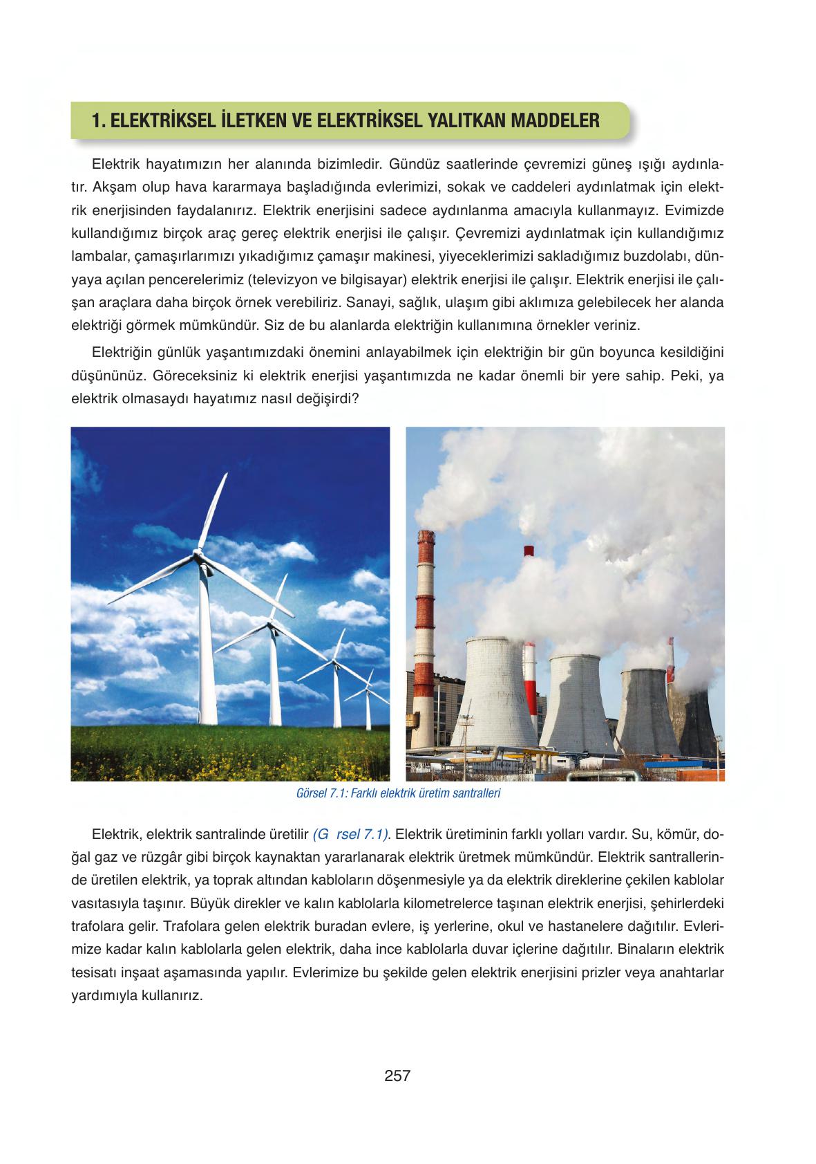 6. Sınıf Gün Yayıncılık Fen Bilimleri Ders Kitabı Sayfa 257 Cevapları