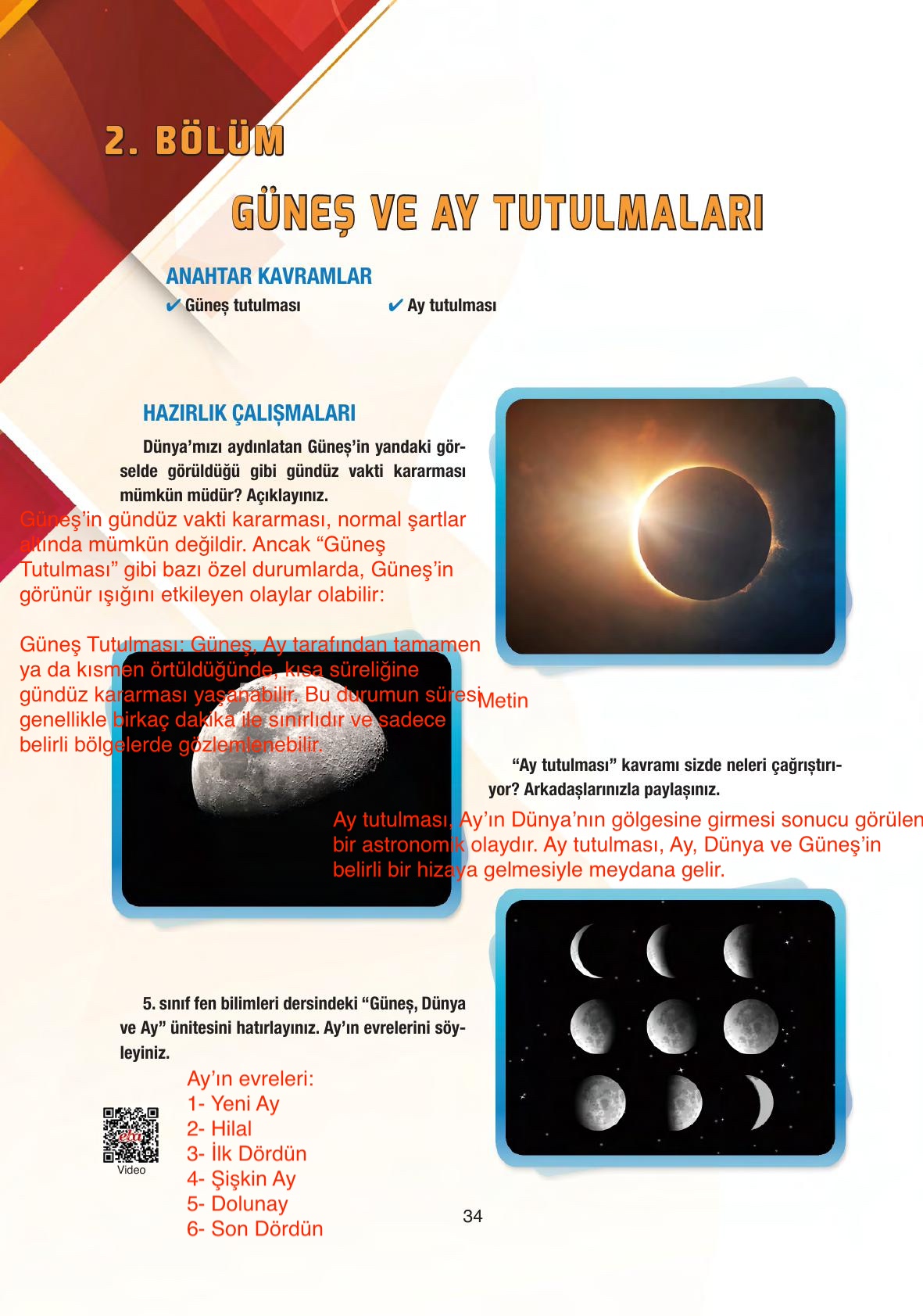 6. Sınıf Gün Yayıncılık Fen Bilimleri Ders Kitabı Sayfa 34 Cevapları 6. Sınıf Gün Yayıncılık Fen Bilimleri Ders Kitabı Sayfa 34 Cevapları