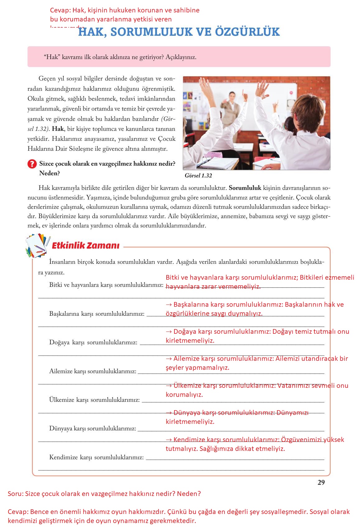 6. Sınıf Evos Yayınları Sosyal Bilgiler Ders Kitabı Sayfa 29 Cevapları 6. Sınıf Evos Yayınları Sosyal Bilgiler Ders Kitabı Sayfa 29 Cevapları