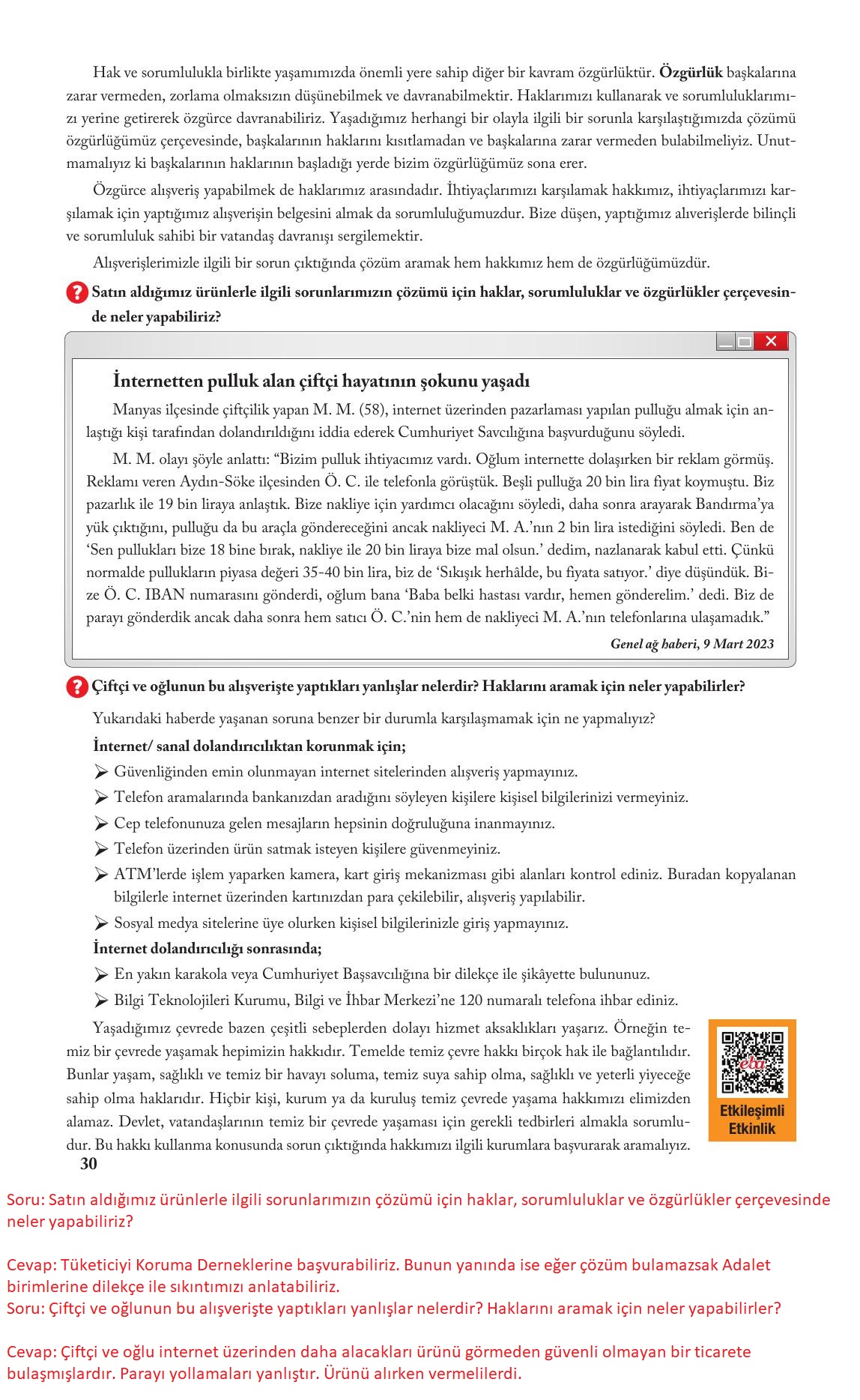6. Sınıf Evos Yayınları Sosyal Bilgiler Ders Kitabı Sayfa 30 Cevapları 6. Sınıf Evos Yayınları Sosyal Bilgiler Ders Kitabı Sayfa 30 Cevapları