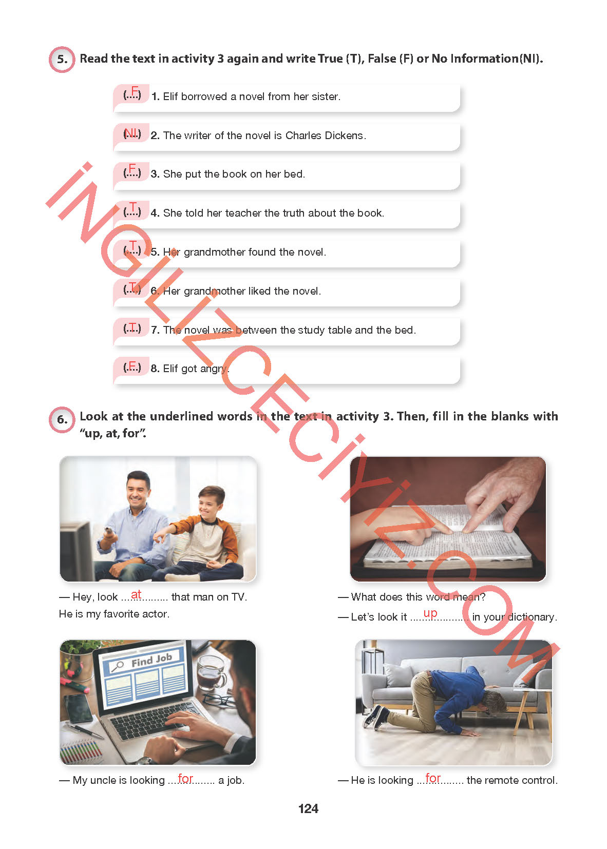 6. Sınıf Hecce Yayıncılık İngilizce Ders Kitabı Sayfa 124 Cevapları 6. Sınıf Hecce Yayıncılık İngilizce Ders Kitabı Sayfa 124 Cevapları
