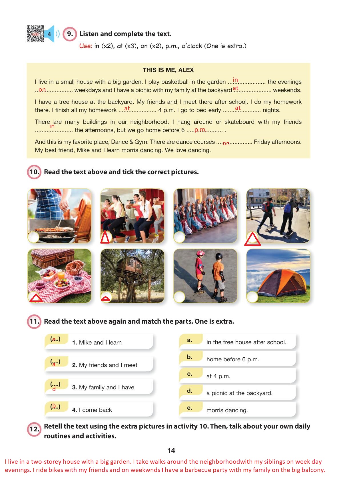 6. Sınıf Hecce Yayıncılık İngilizce Ders Kitabı Sayfa 14 Cevapları 6. Sınıf Hecce Yayıncılık İngilizce Ders Kitabı Sayfa 14 Cevapları